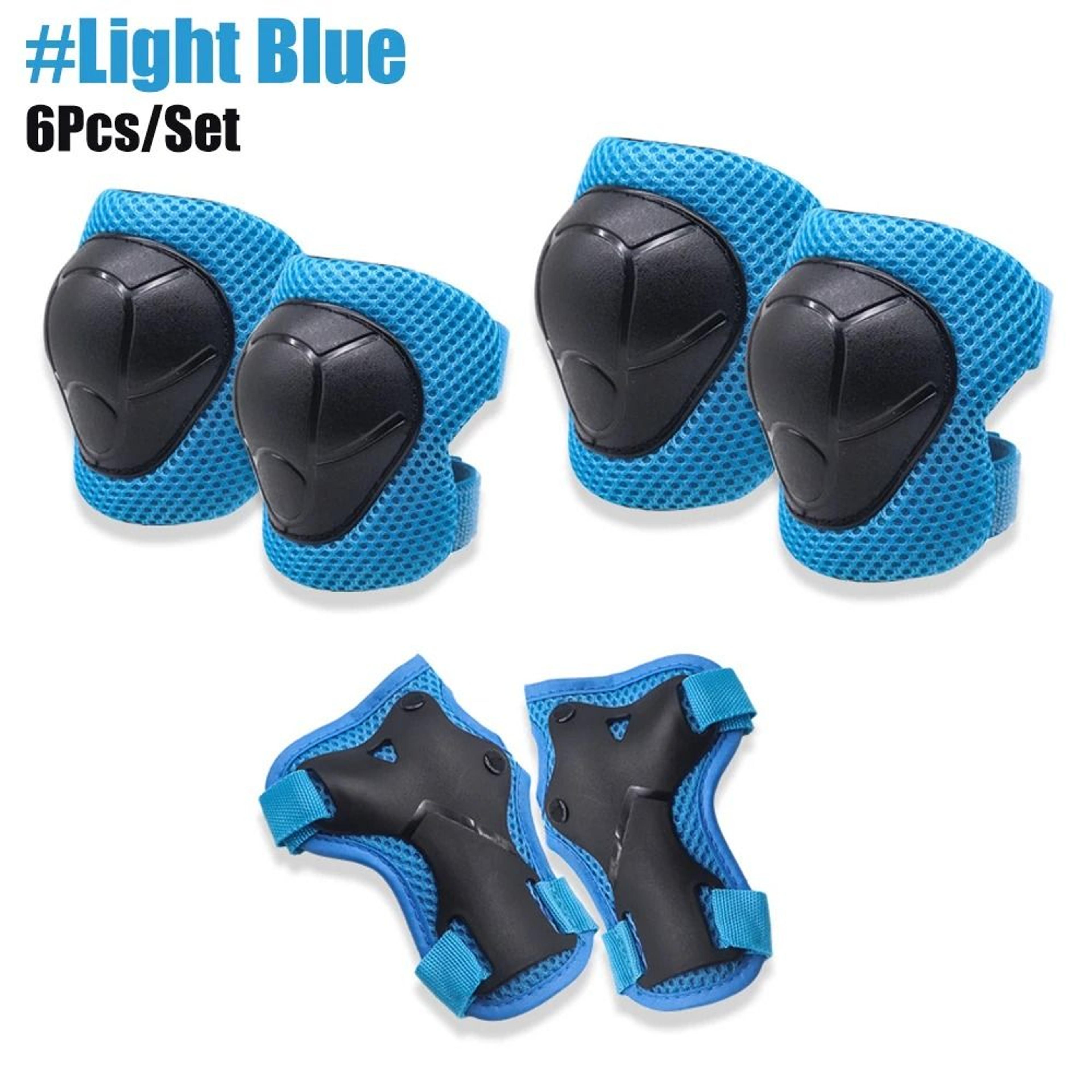 6 Piece Kids Protective Gear Set With Knee Elbow And Wrist Guards 7