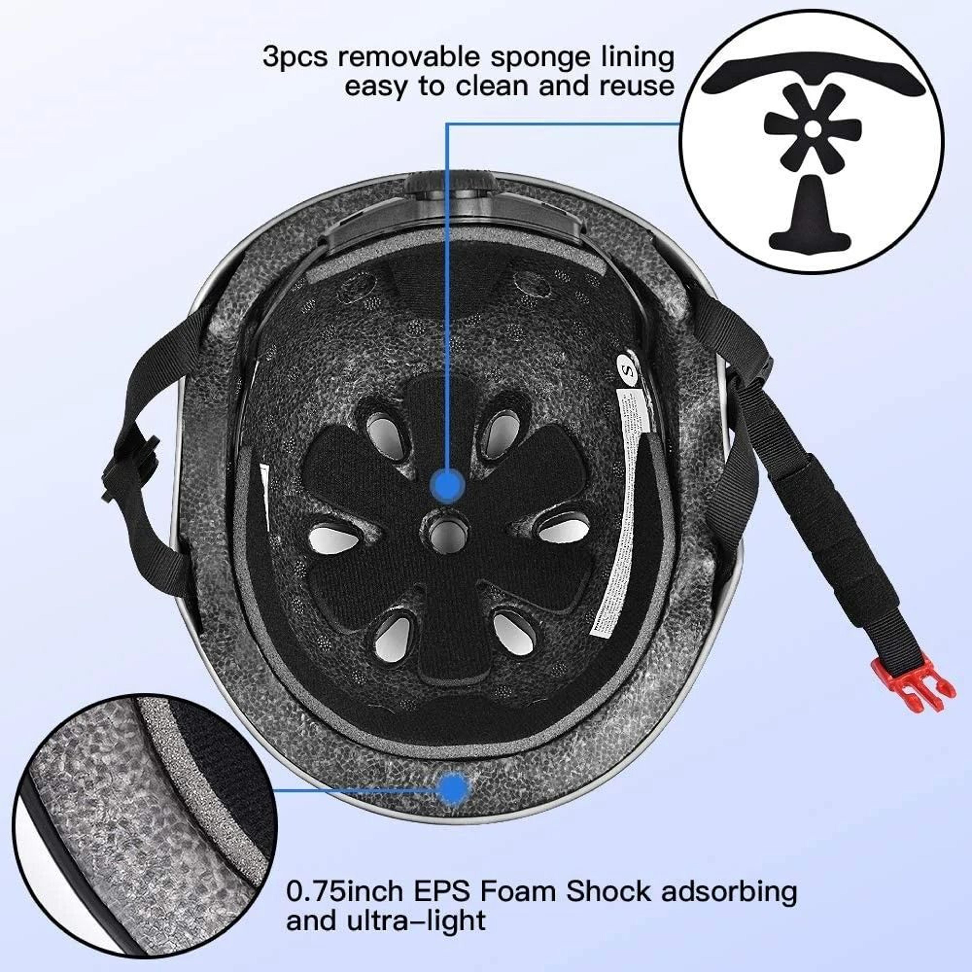 RGGMQQ Adjustable Multi Sport Helmet For Kids Youth And Adults 10