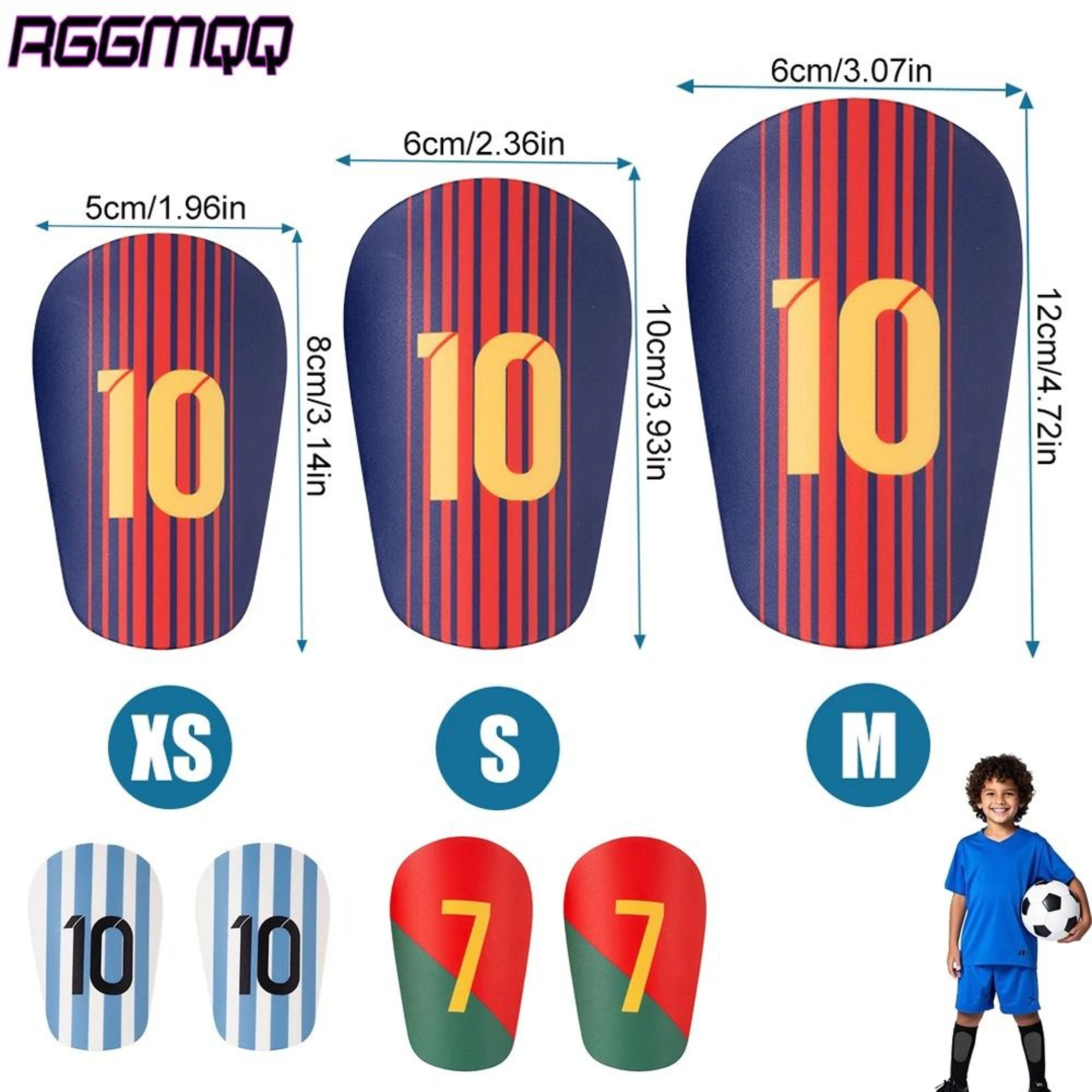 Ultra Lightweight Mini Soccer Shin Guards 4