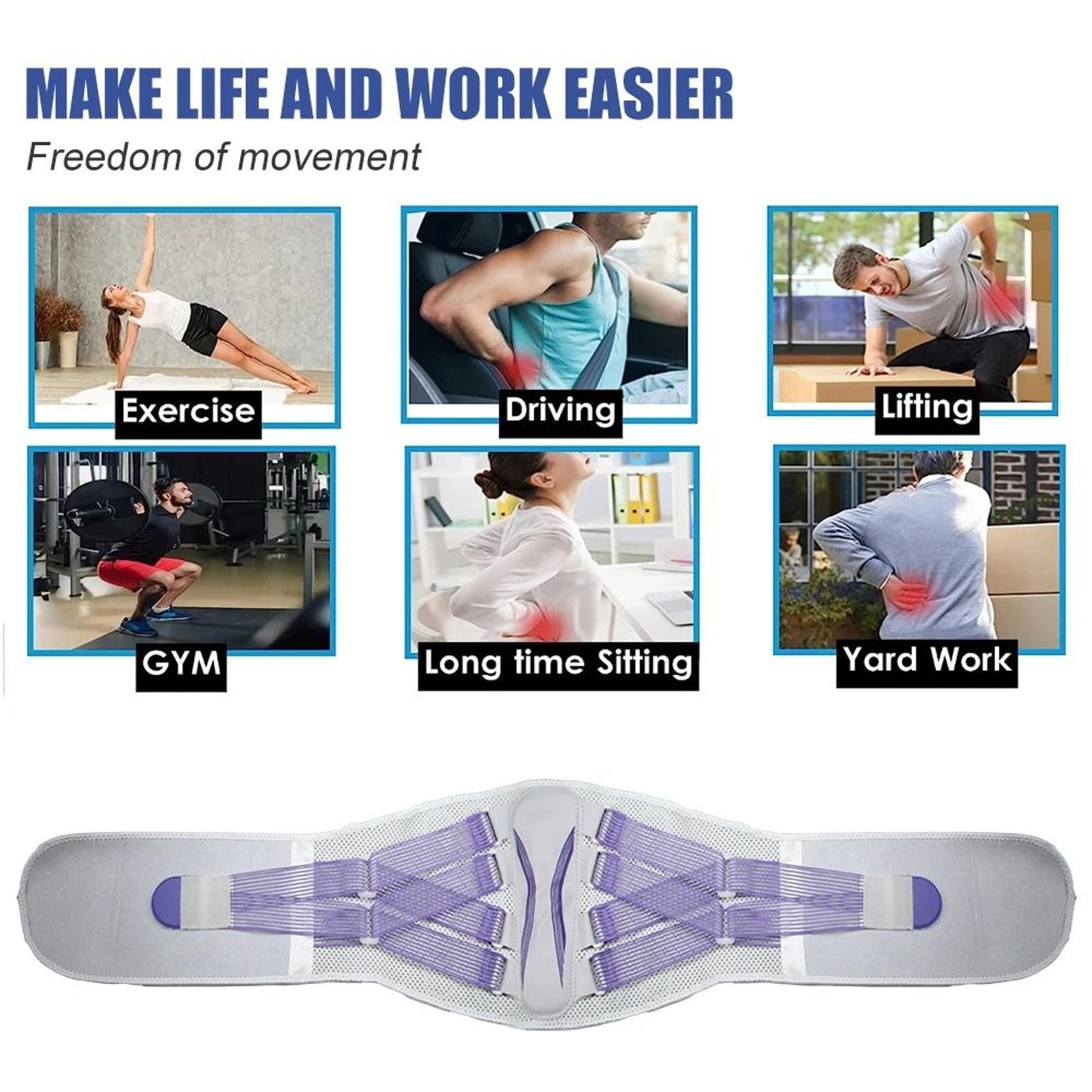 Breathable Lumbar Back Support Belt For Men And Women 3