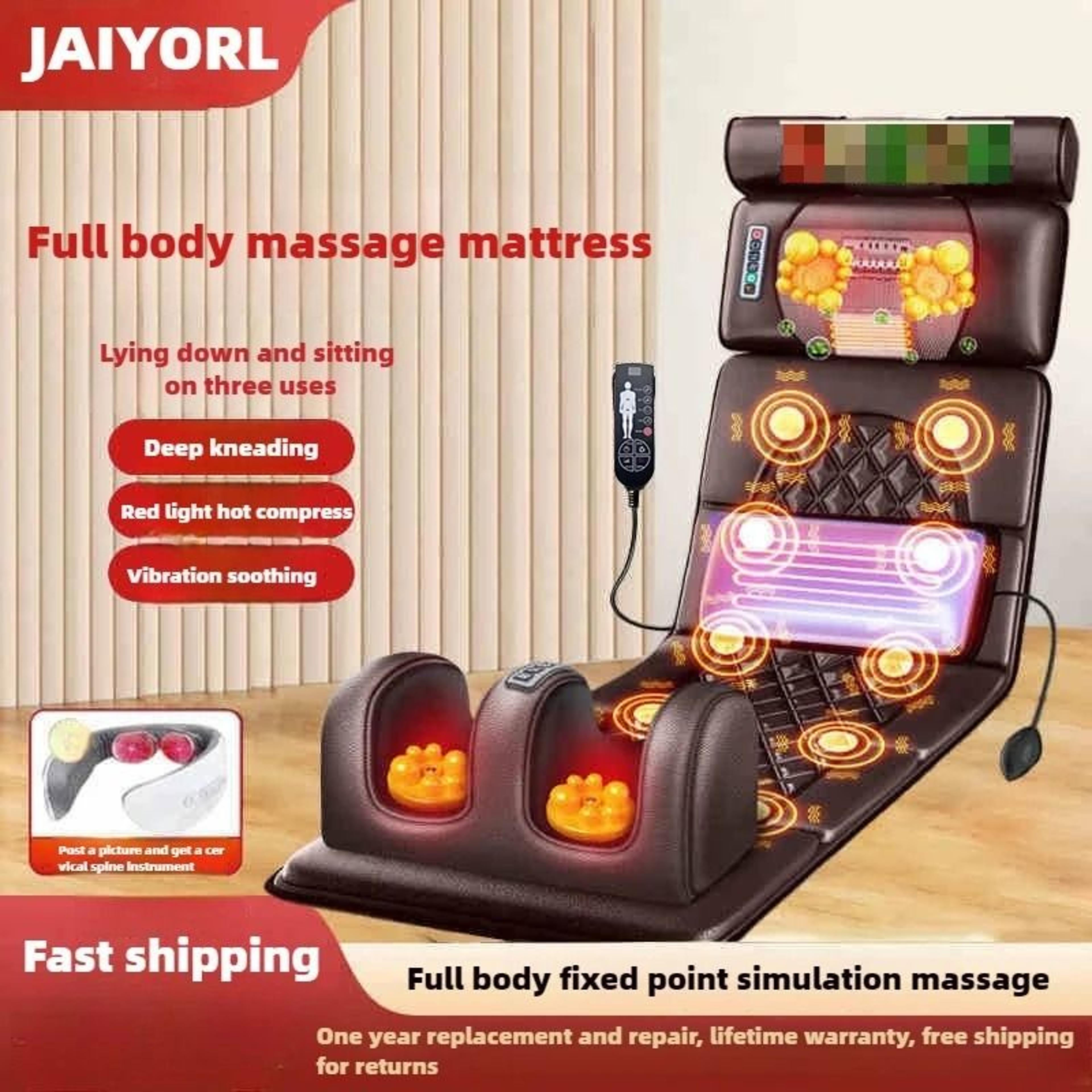 Full Body Massage Mattress With Heat Air Compression And Kneading 1