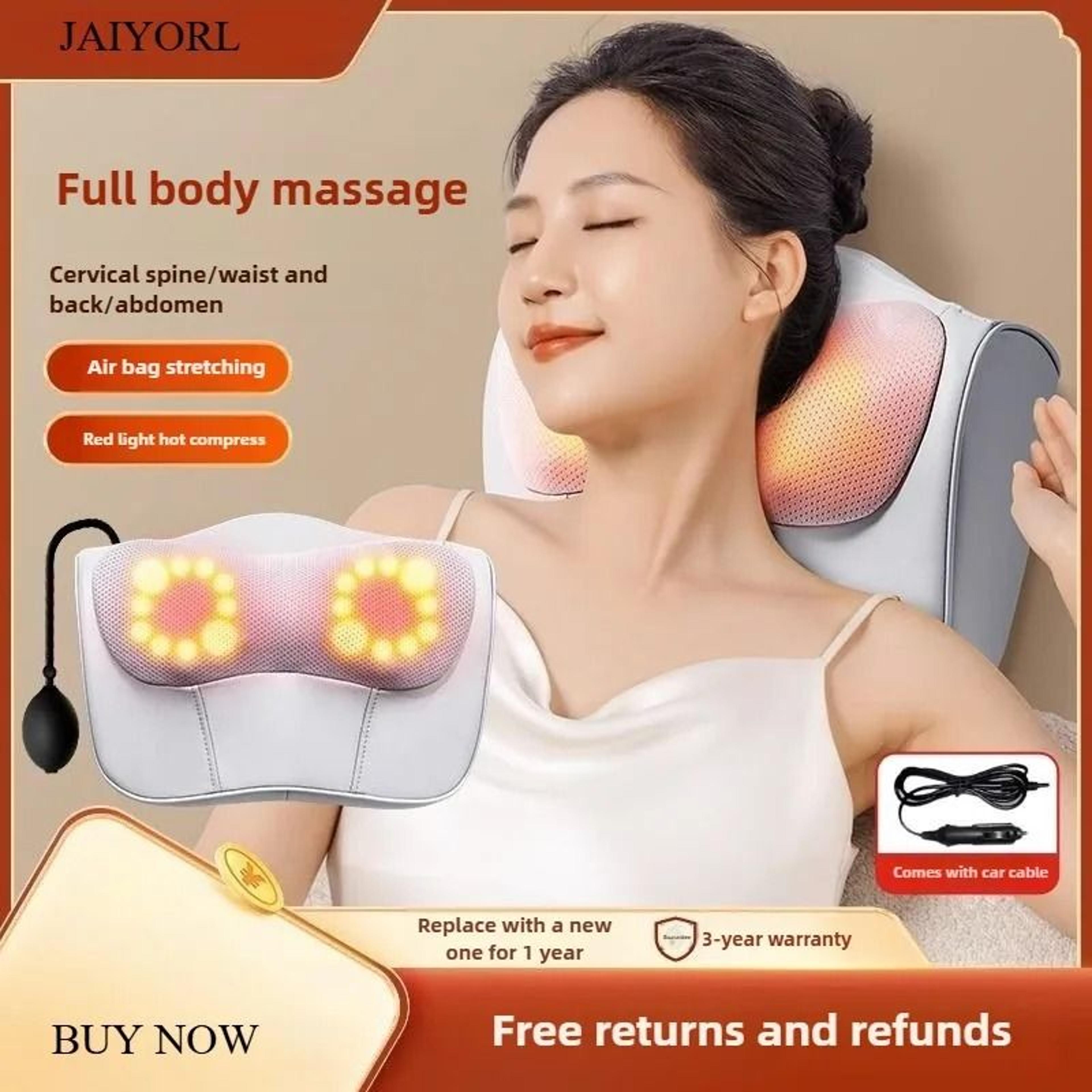 Heated Shiatsu Neck Massage Pillow 12