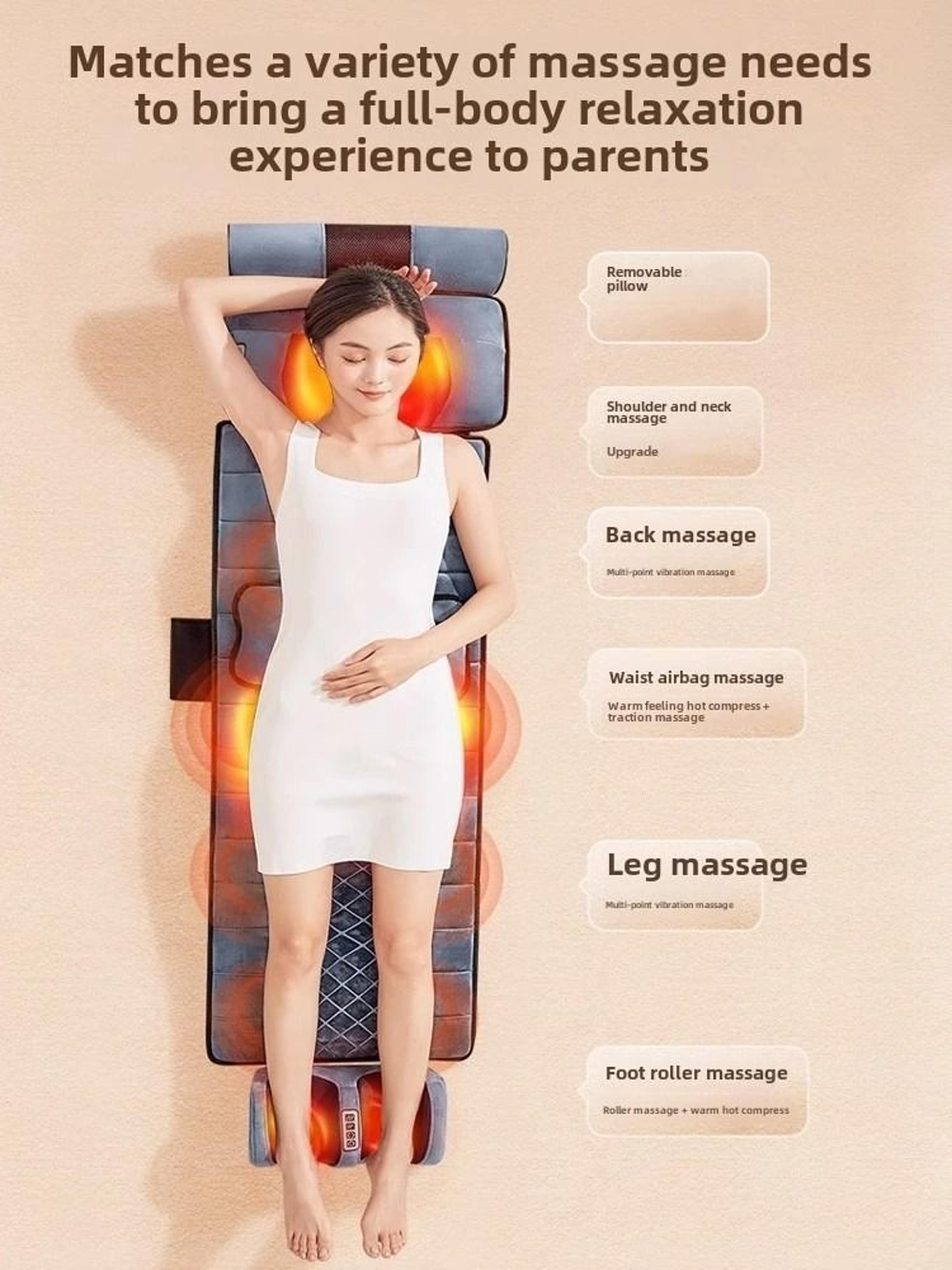 10 Zone Heated Full Body Massage Pad 6