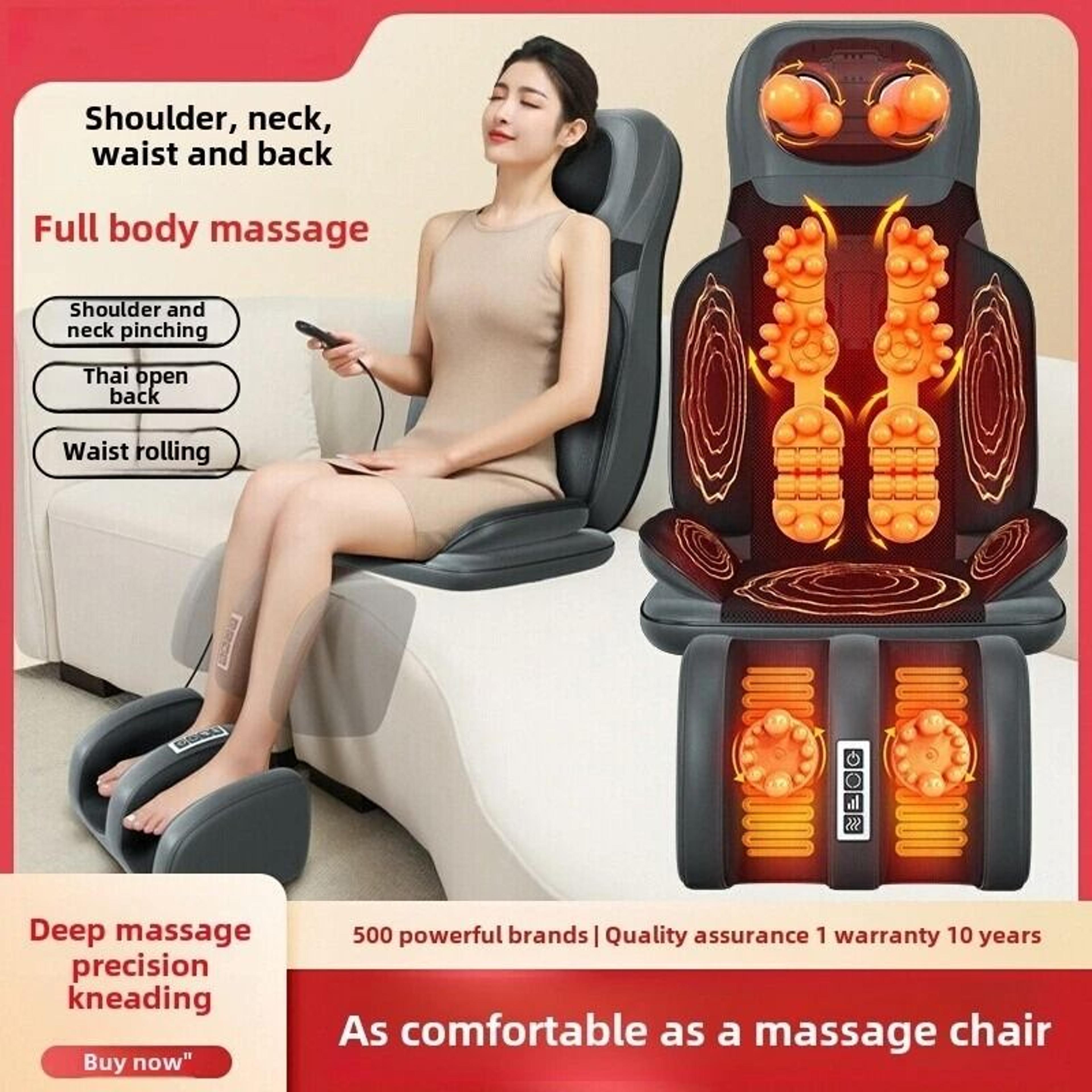 5 in 1 folding full body massage chair pad