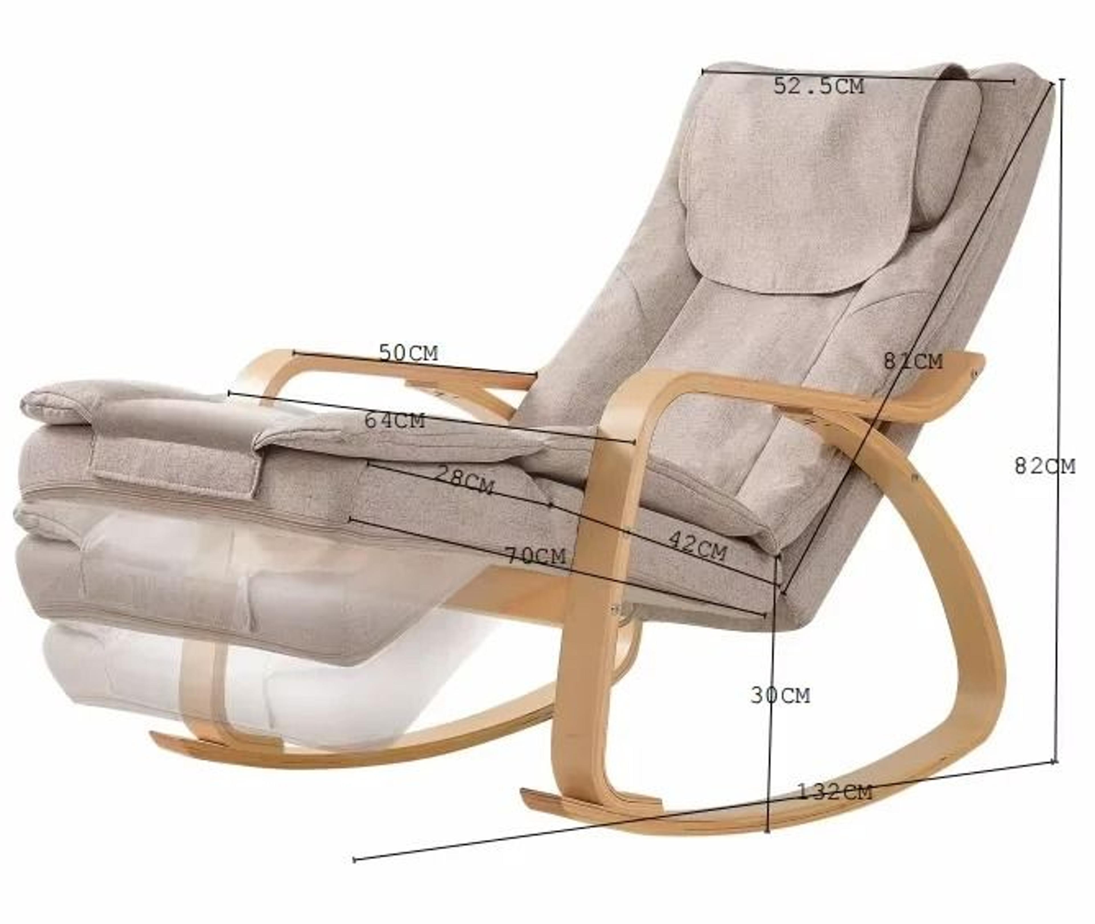Heated Massage Rocker Recliner Chair 3