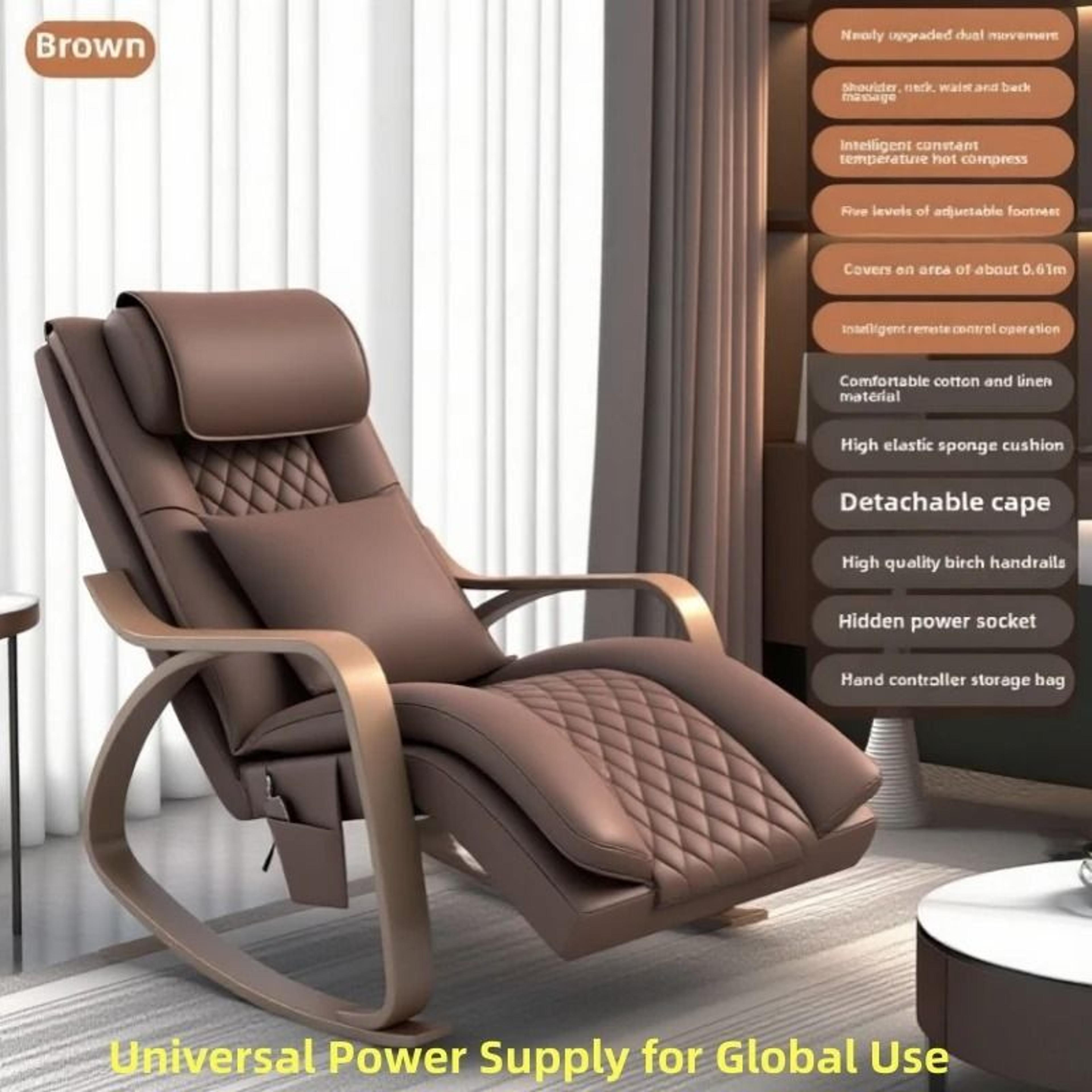 Heated Massage Rocker Recliner Chair 1