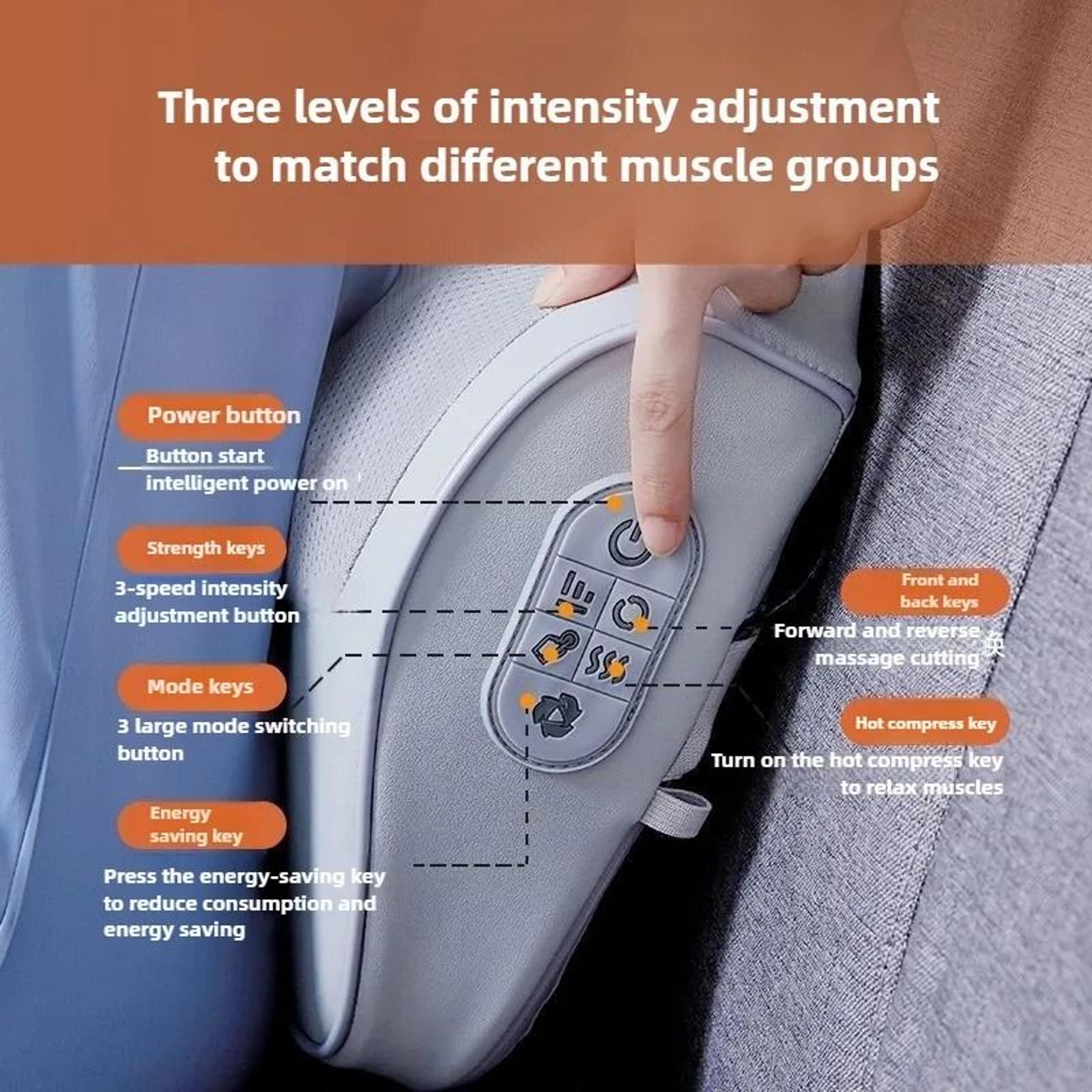 Heated Airbag Neck Massage Pillow For Full Body Relaxation 7