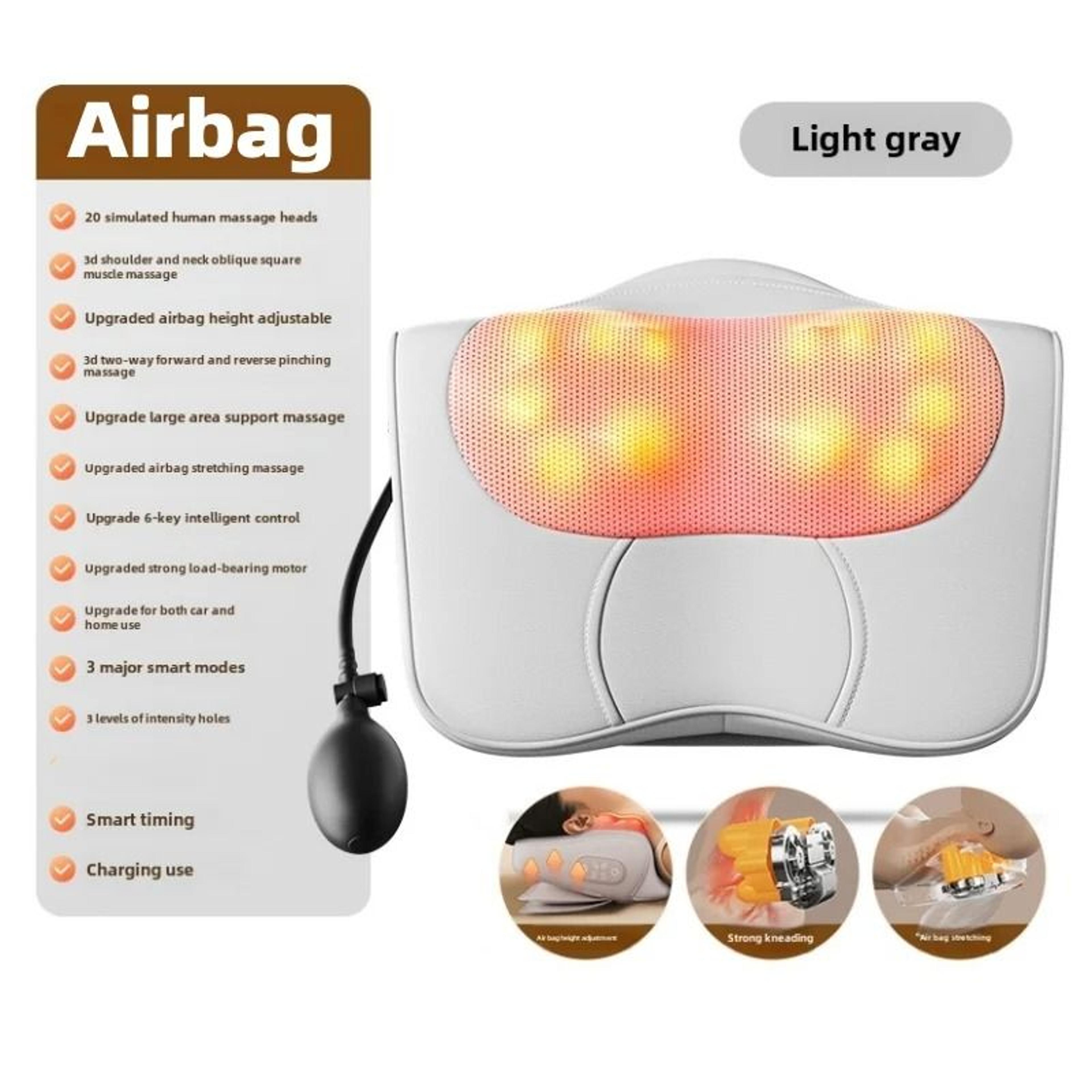 Deep Kneading Massage Pillow With Soothing Heat 2