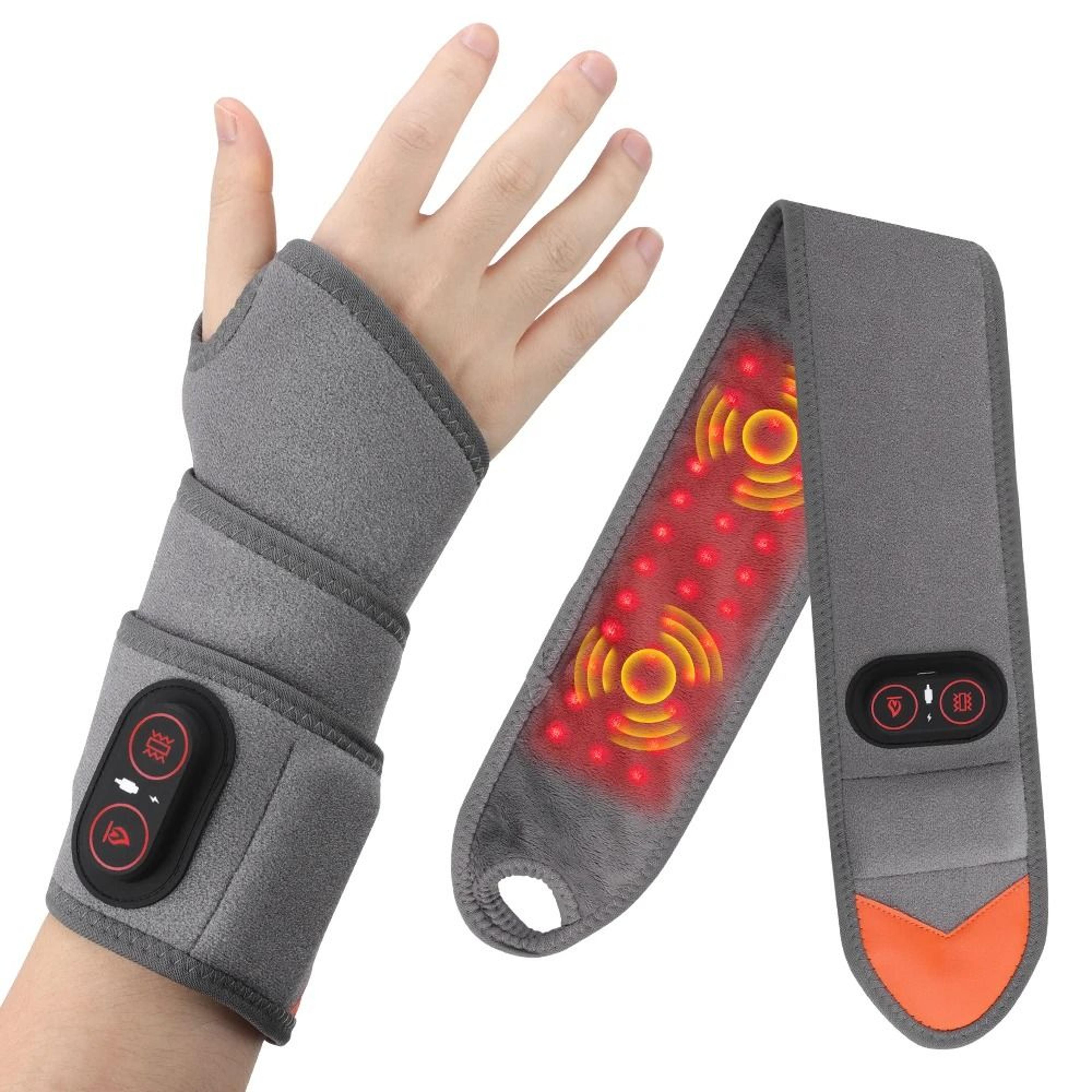 Infrared Heated Wrist Wrap With Red Light And Vibration 4