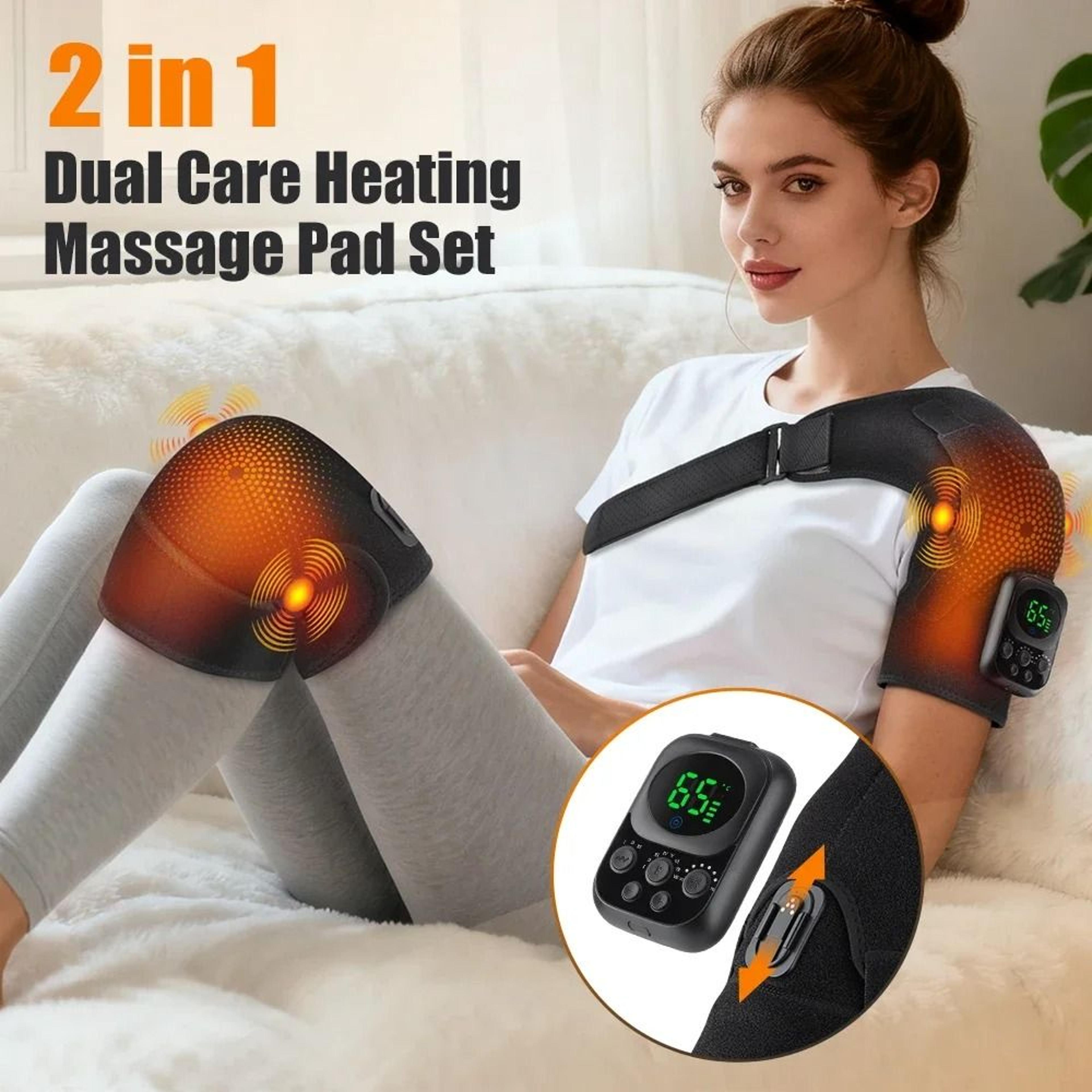 Heated Knee Massager With Vibration And Shoulder Wrap 8