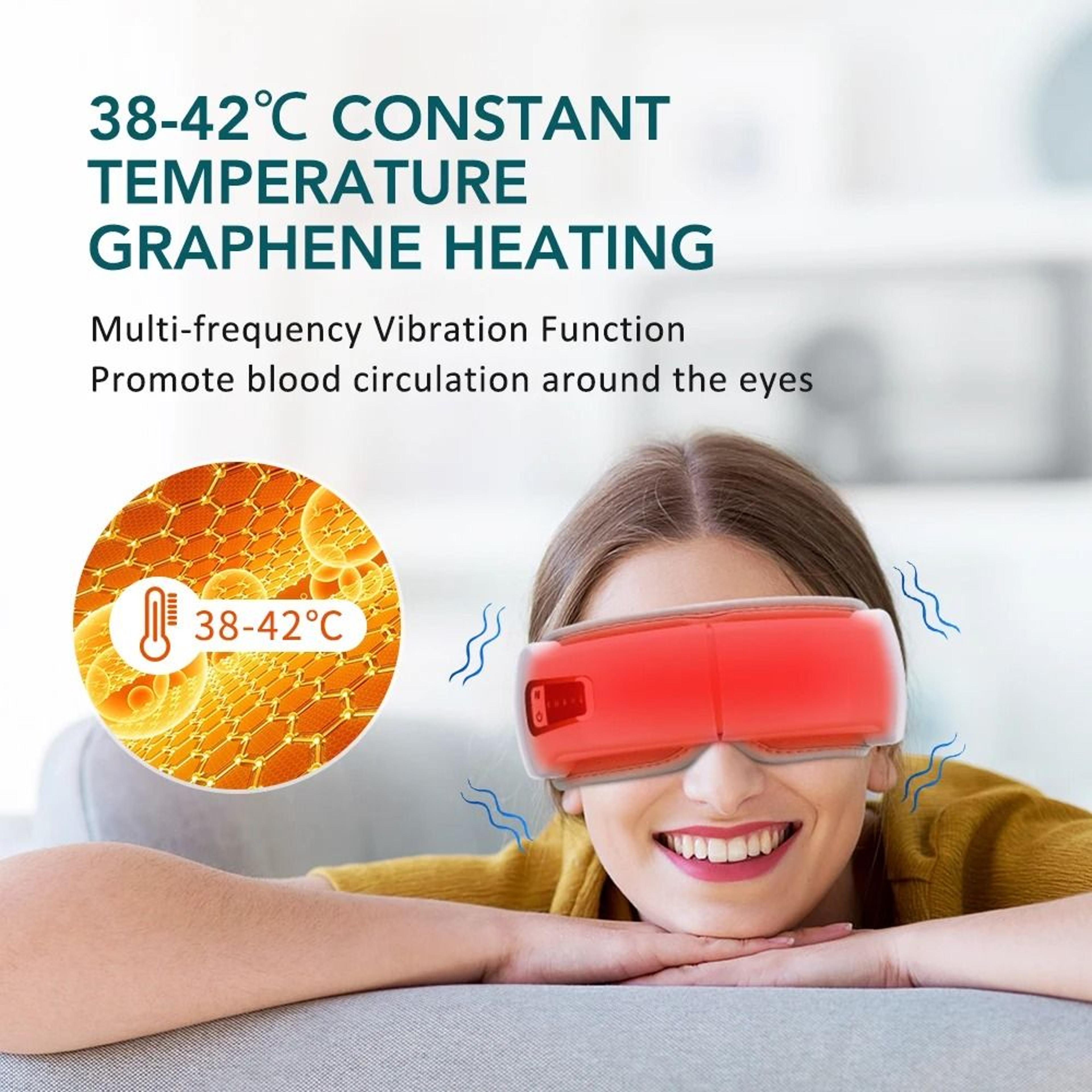 Smart Heated Eye Massager With Air Compression And Bluetooth Music 3