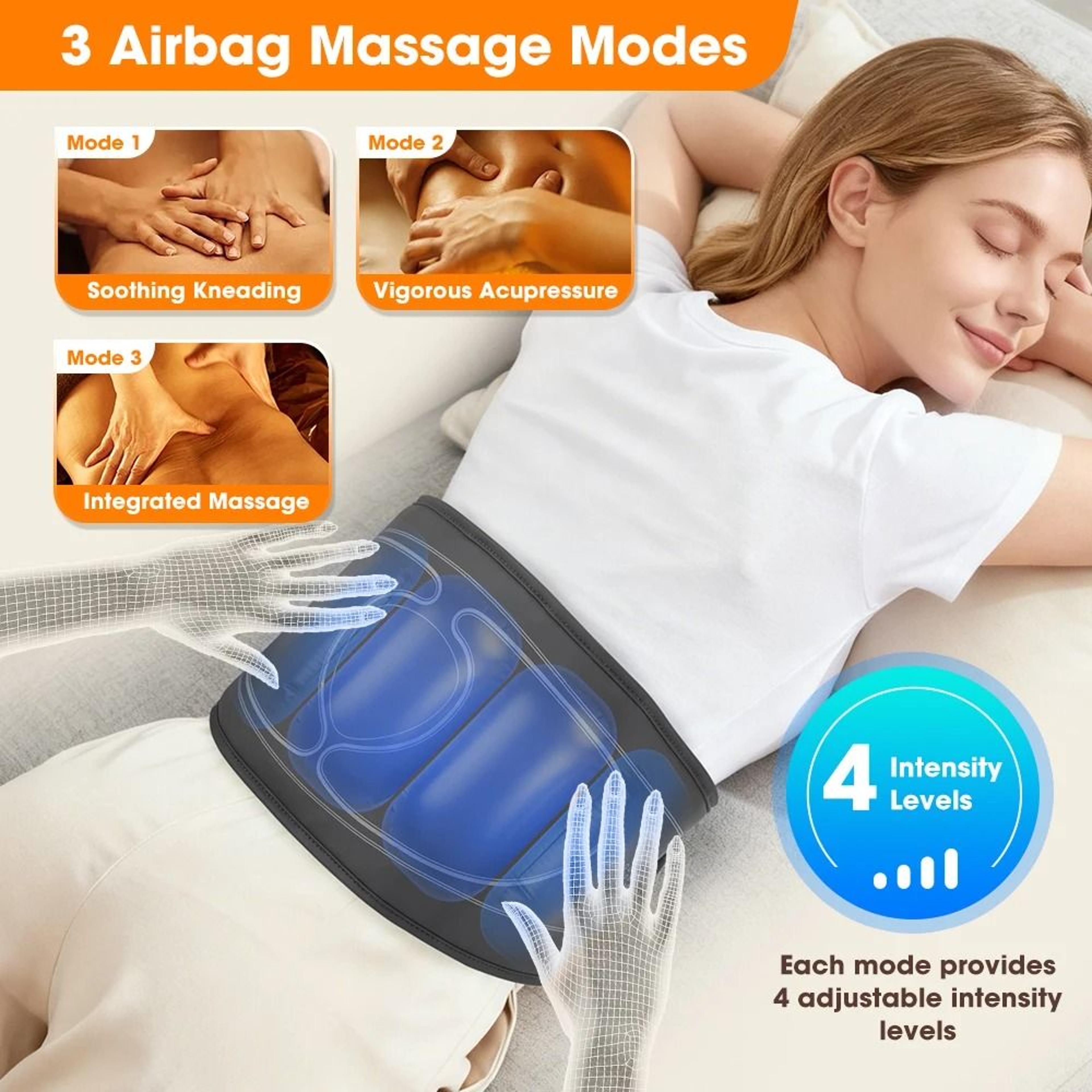 Cordless Heated Back Massager Belt With Adjustable Air Compression Therapy 3