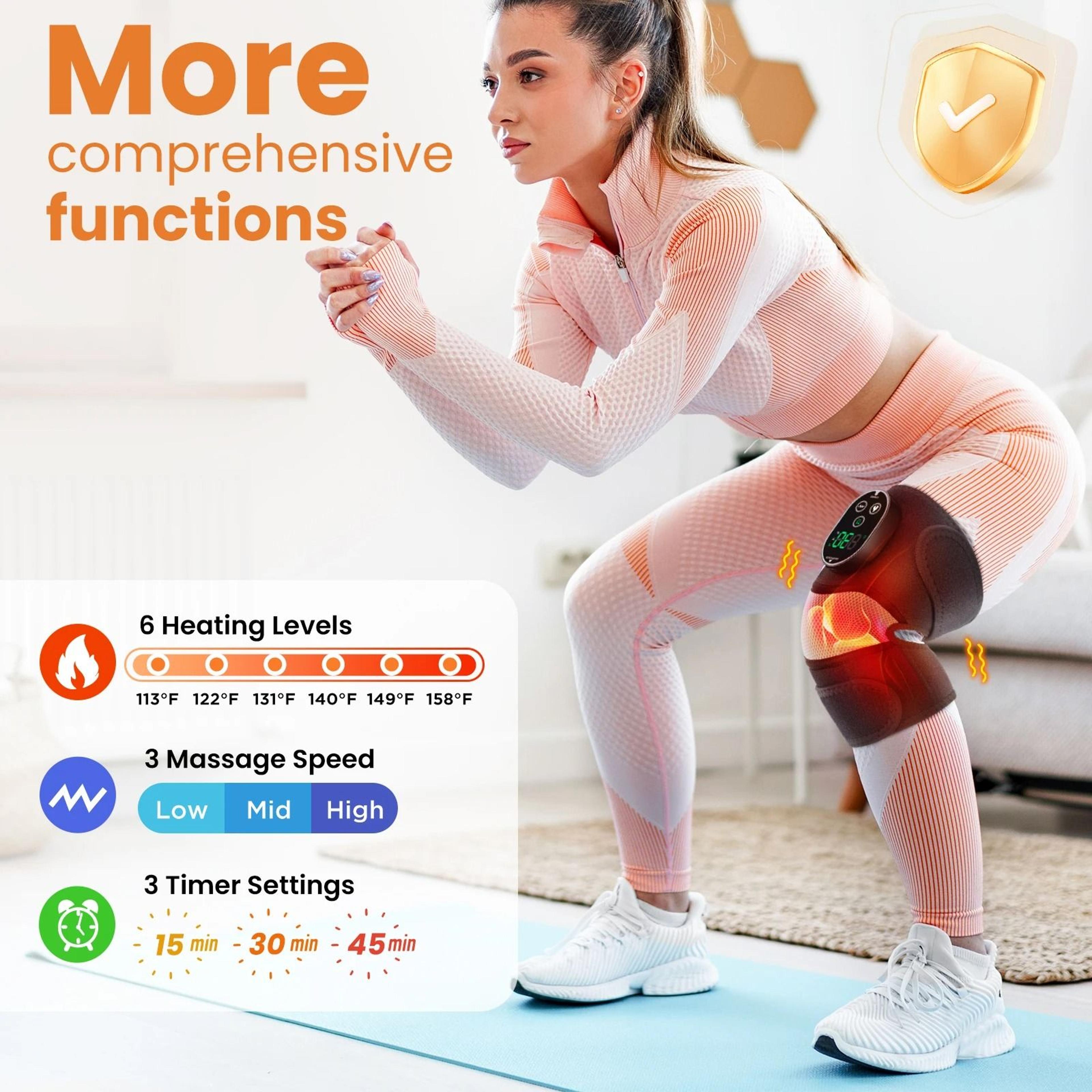 Cordless Heated Knee Shoulder And Elbow Massager 14