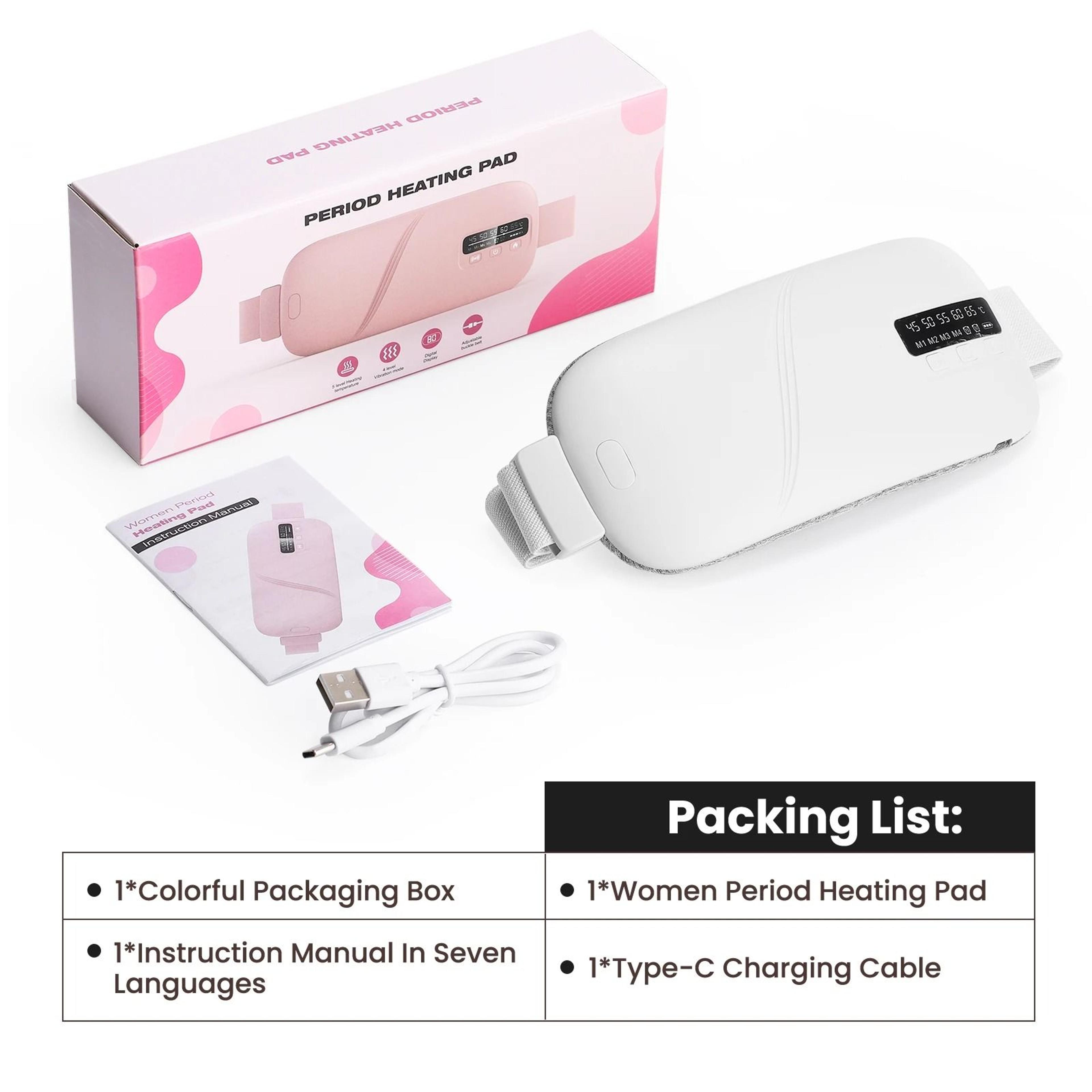 Cordless Menstrual Heating And Vibration Belt 2