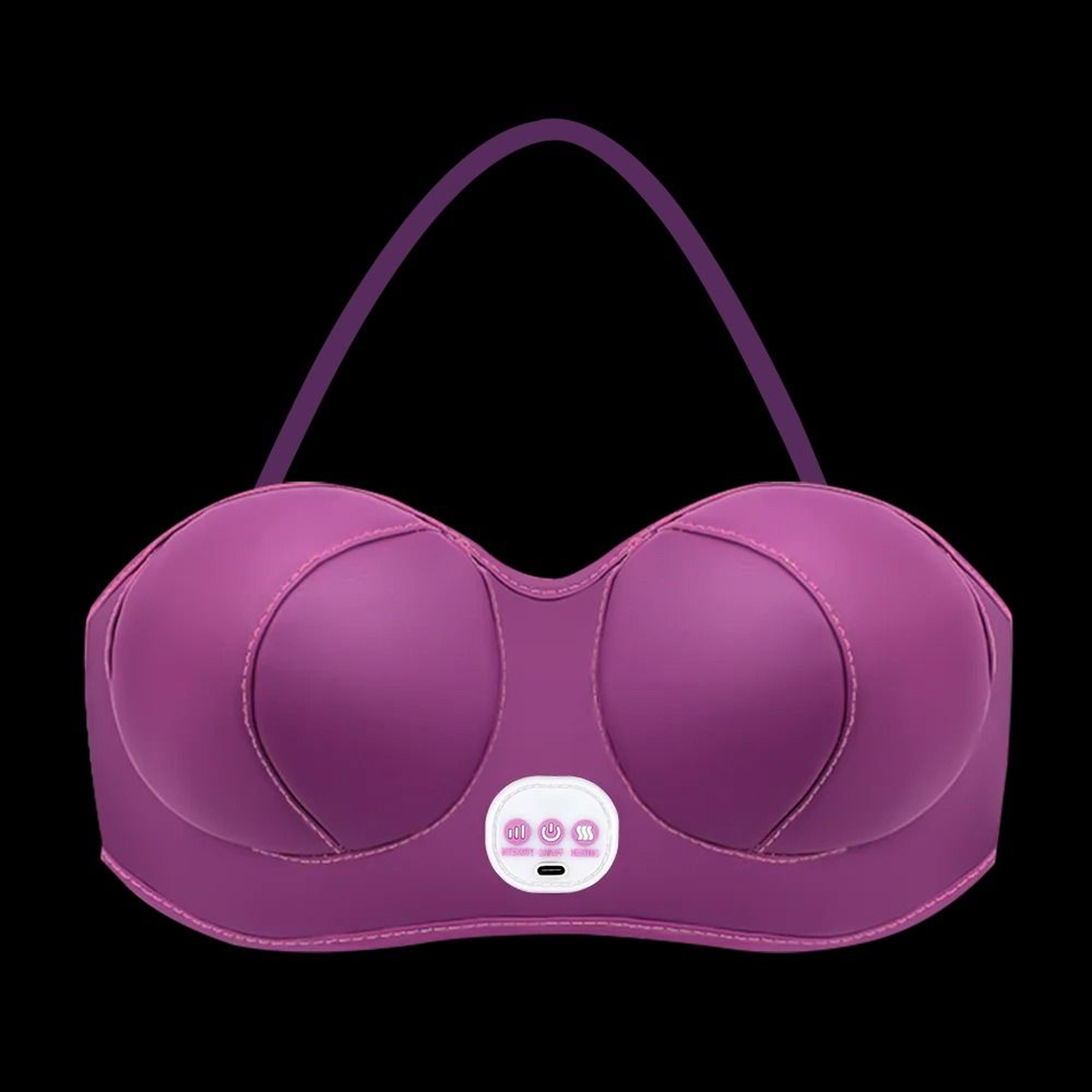 3 Speed Heated Vibration Breast Massage Bra 7