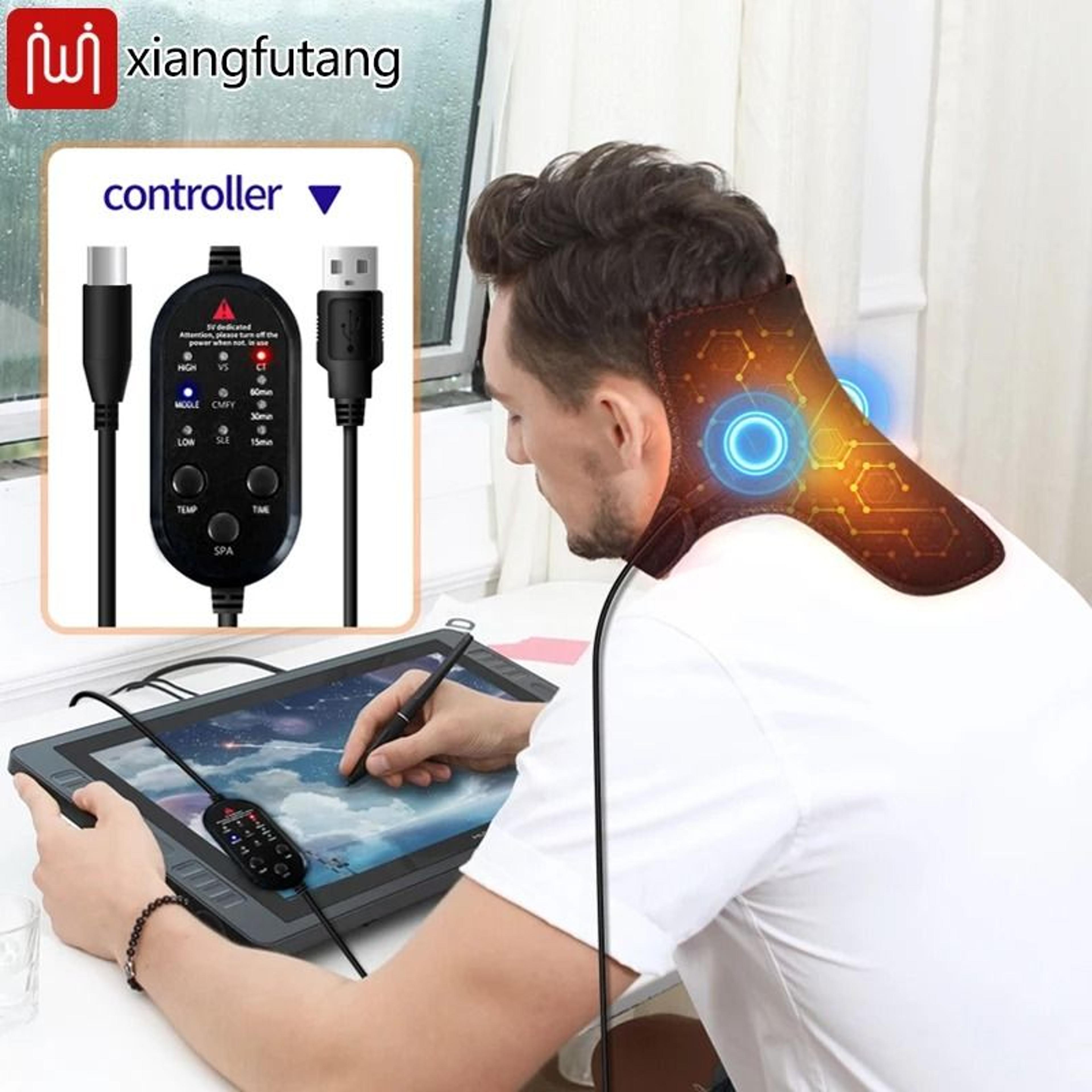 3 Level Heated Neck Massage Support Wrap 3