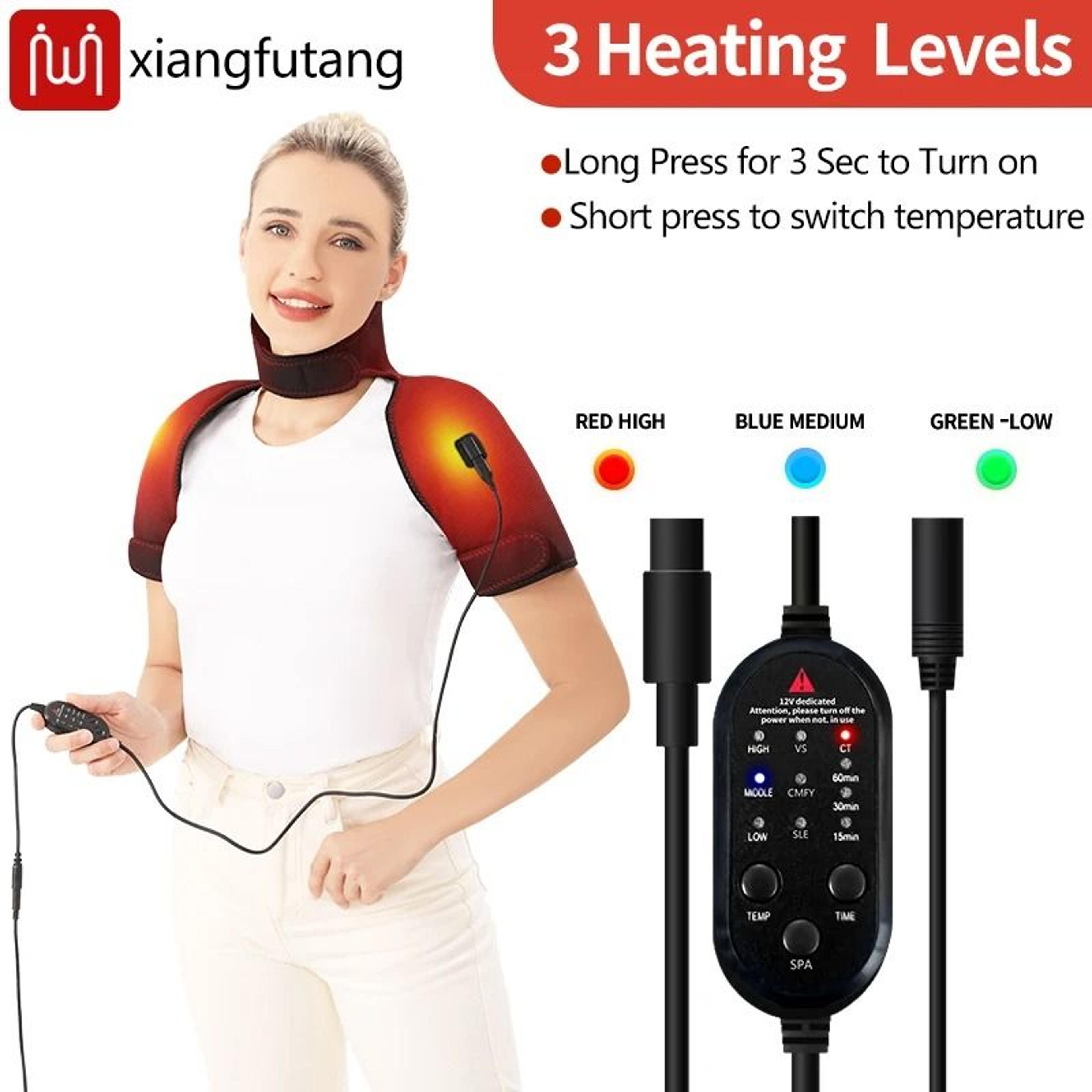 3 Level Heated Shoulder And Neck Comfort Shawl 6