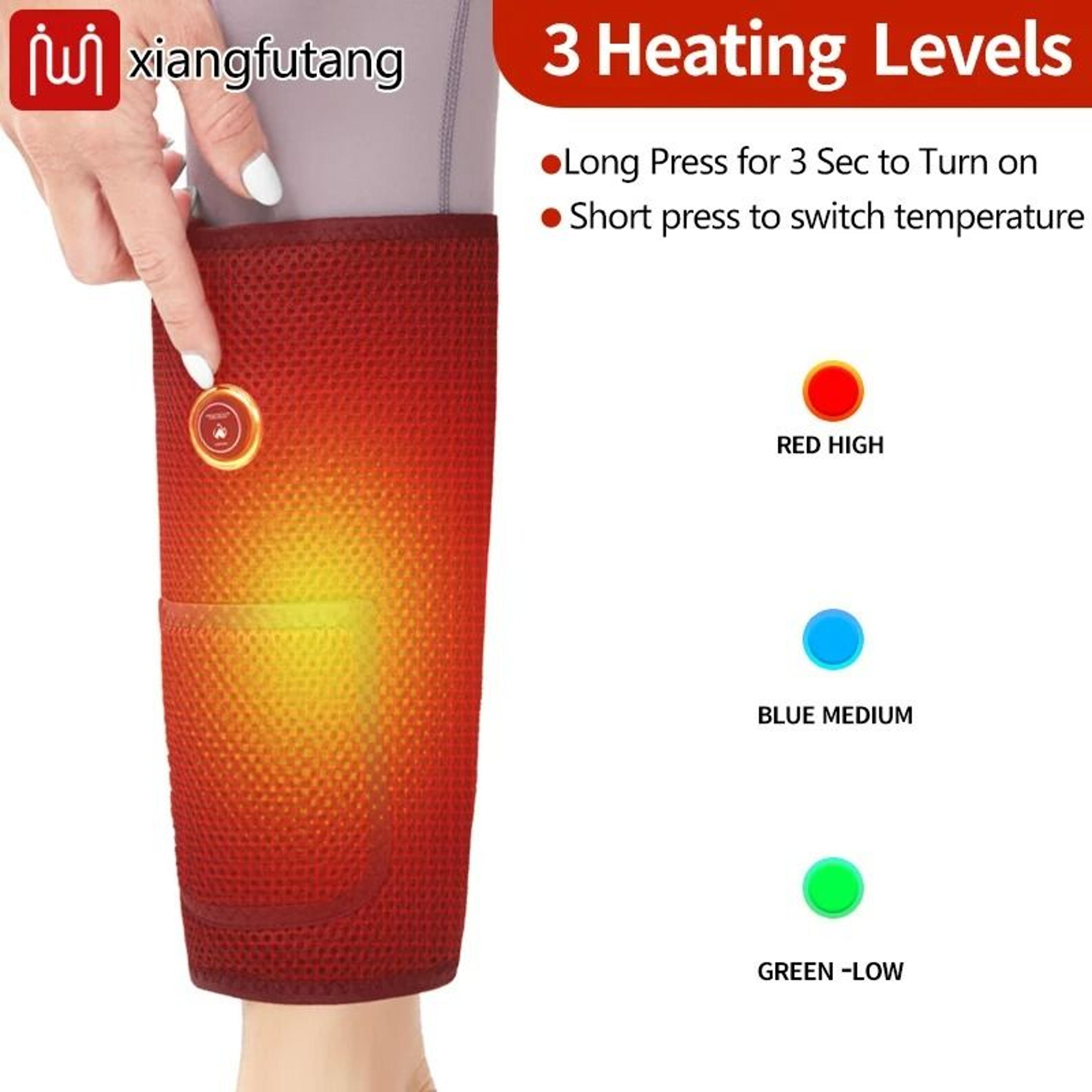 3 Mode Heated Vibration Calf And Arm Massage Wrap 5