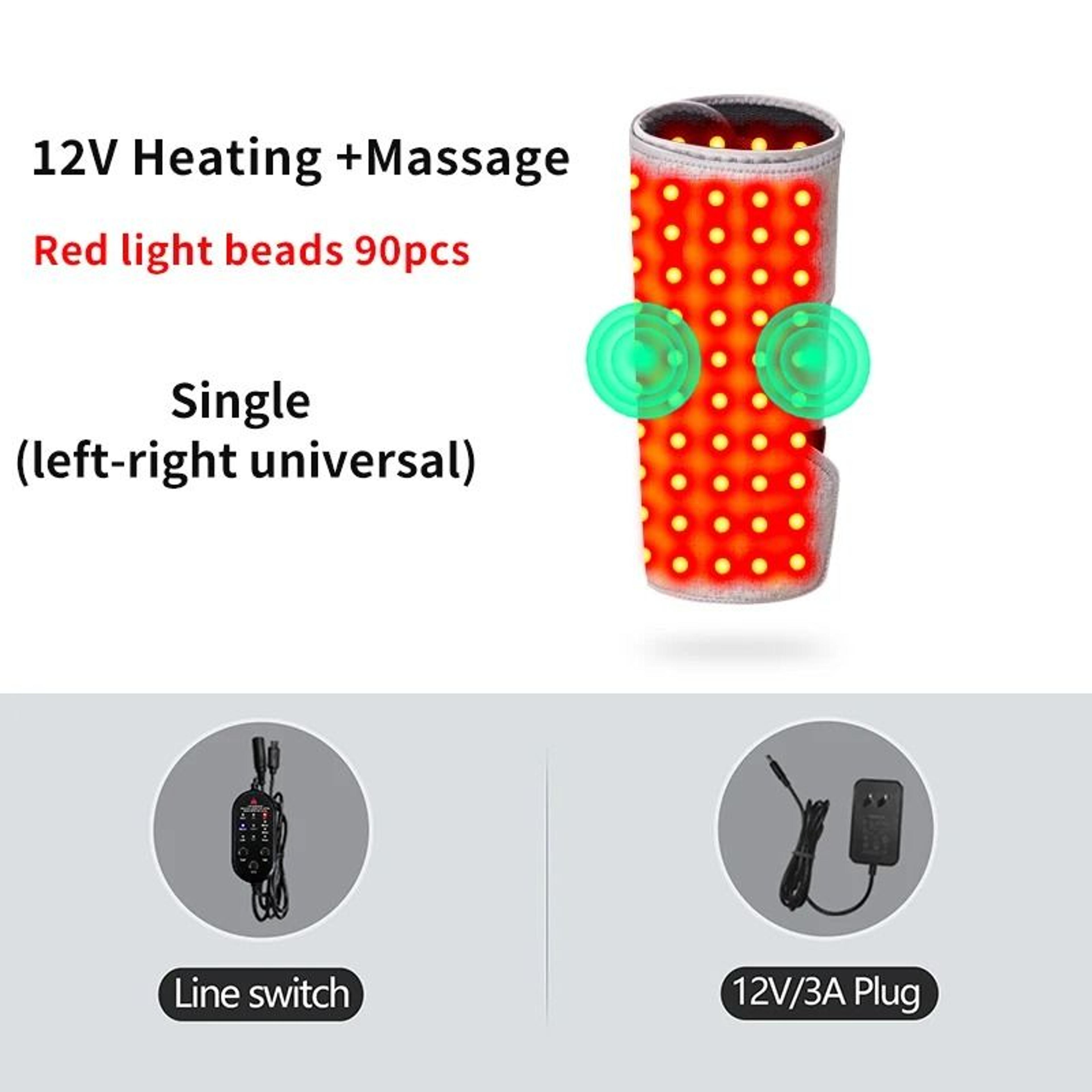 3 Mode Red Light Heated Calf Vibration Massage Wrap 4