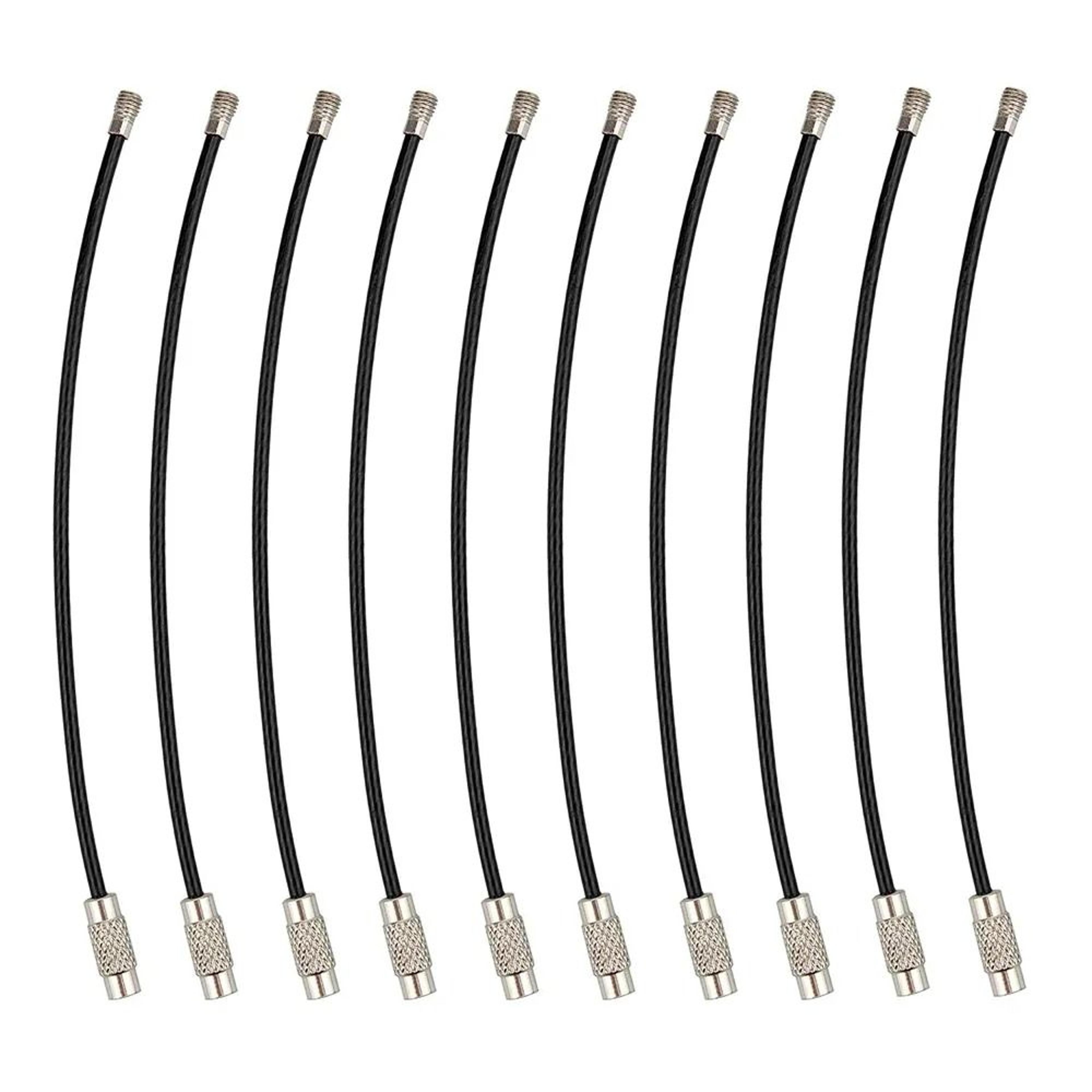 Color Lock Stainless Steel Wire Keychain Loops 1
