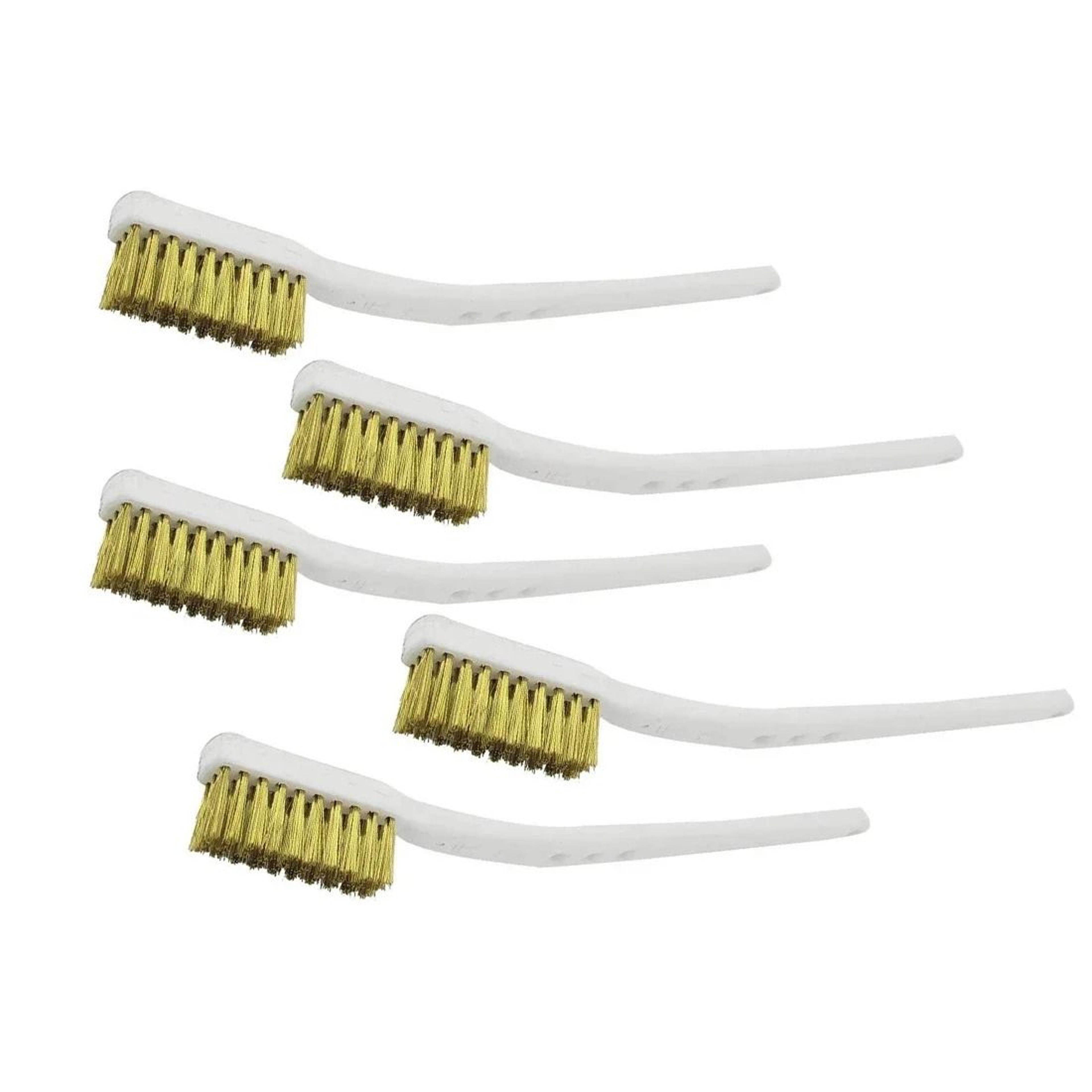 5 Piece 175mm Brass Wire Brush Rust Remover Set 1