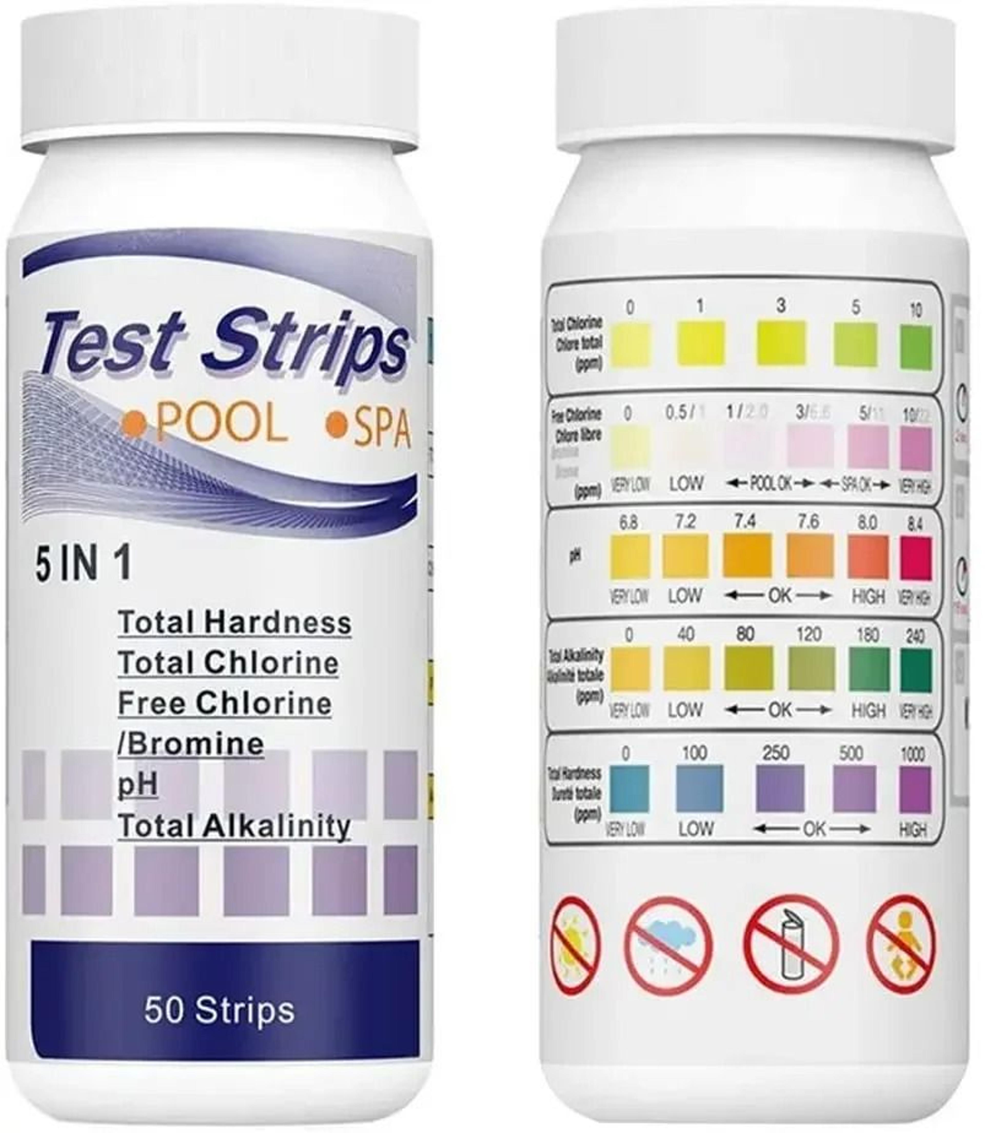 ClearBalance 5 In 1 Pool Test Strips 50 Pack 4