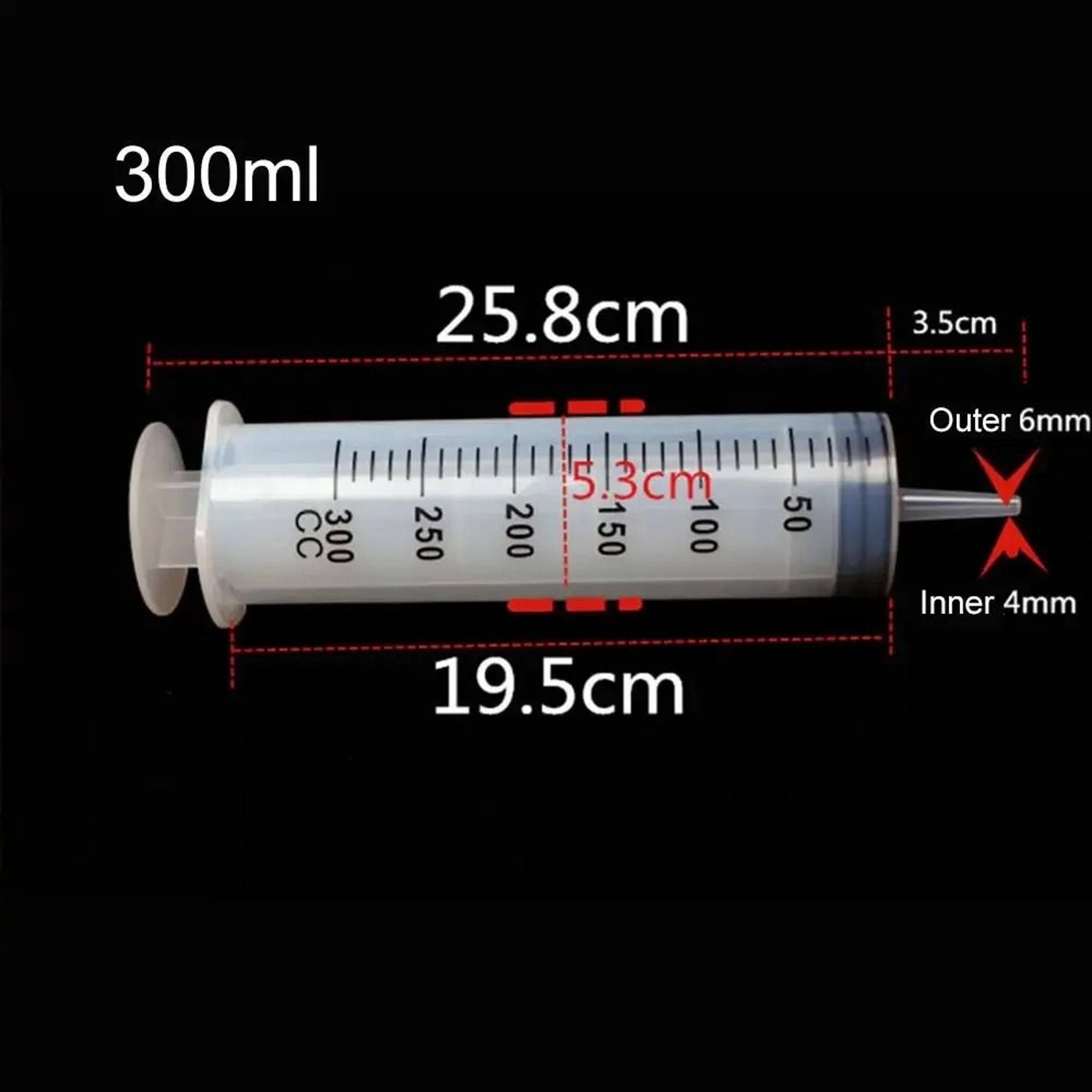 PrecisionFlow Large Capacity Measuring Syringe With Tube 9