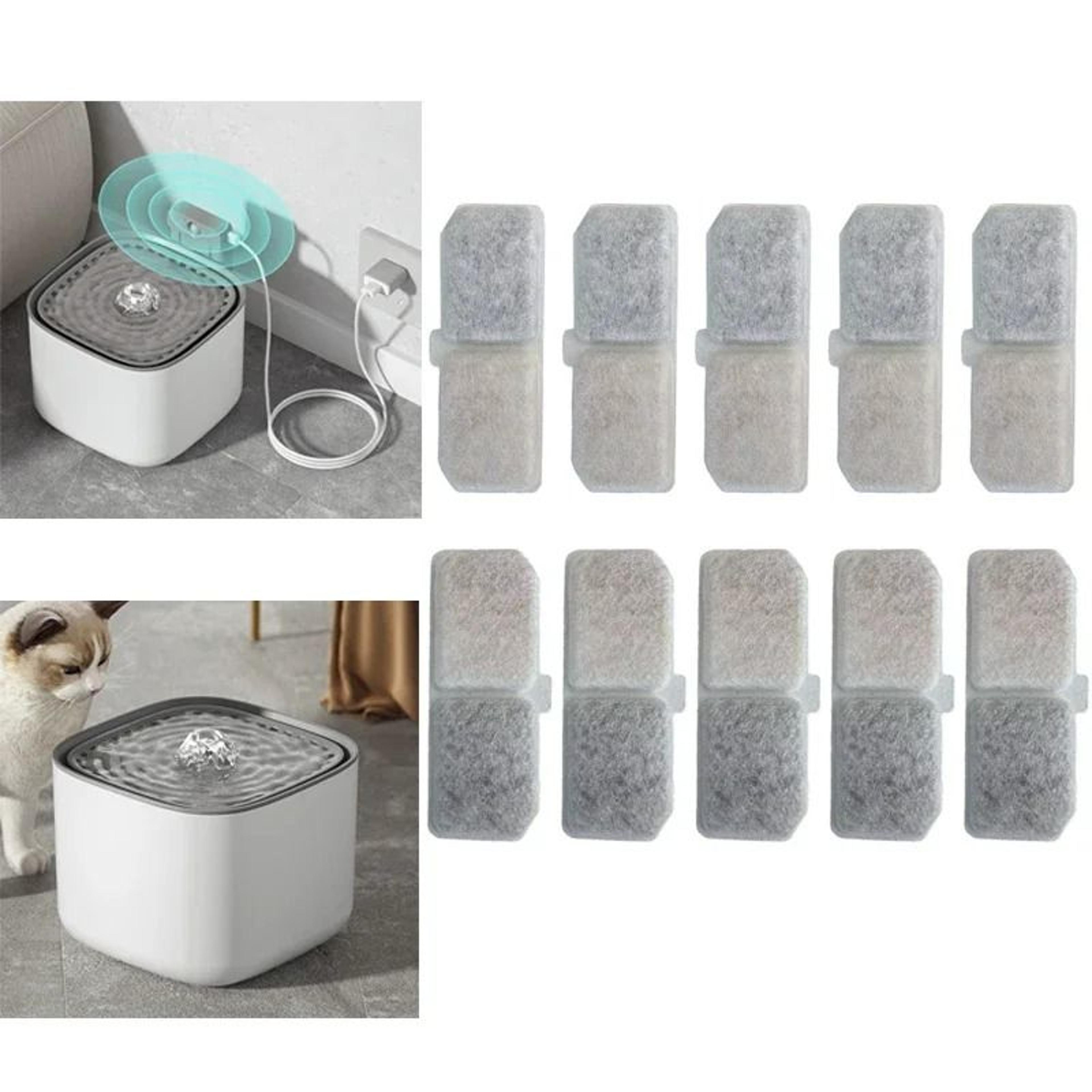pureflow cat water fountain replacement filters 10 pack