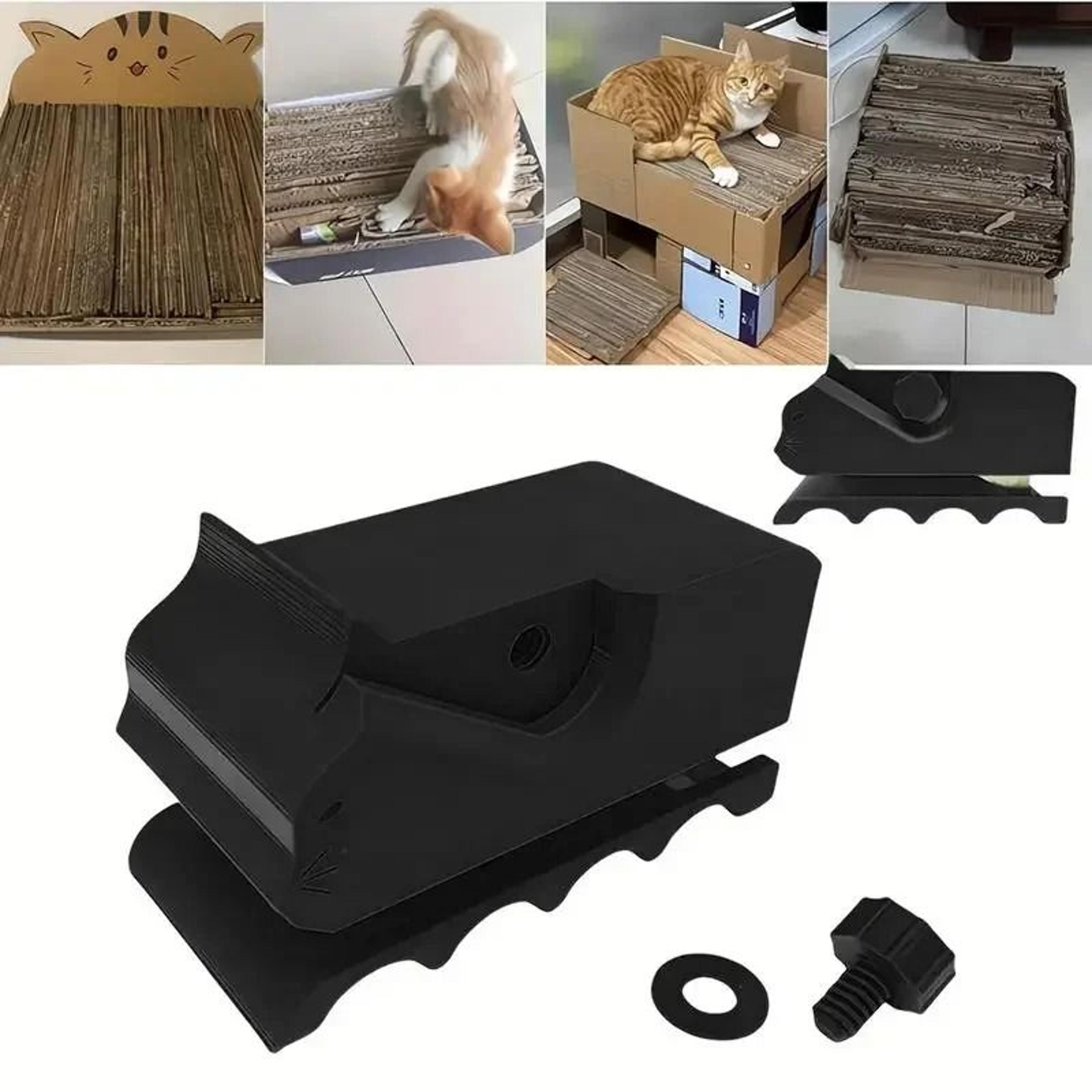 kitty cardboard cutter for diy cat scratchers