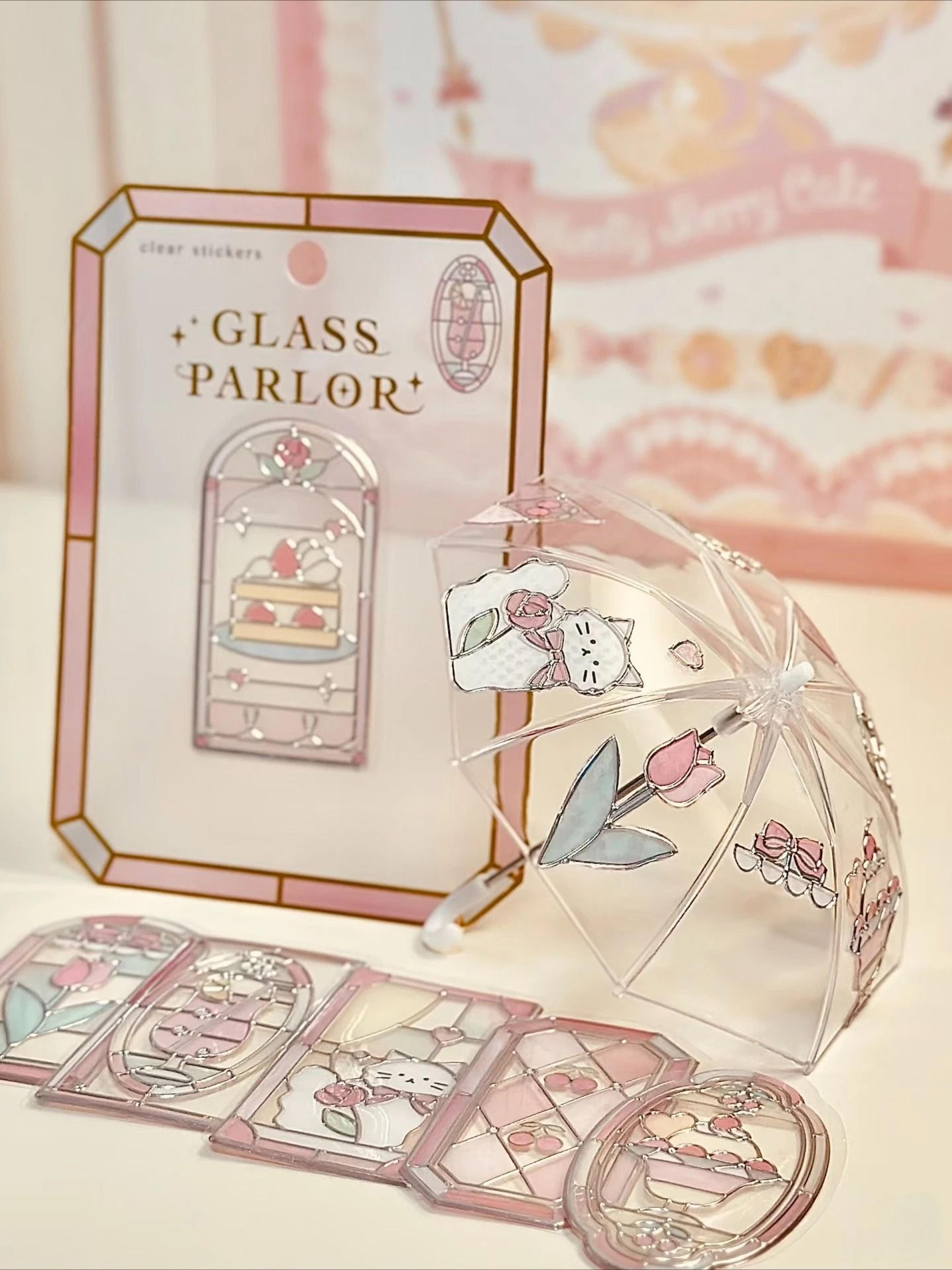 Kawaii Stained Glass 3D Scrapbook Stickers 5
