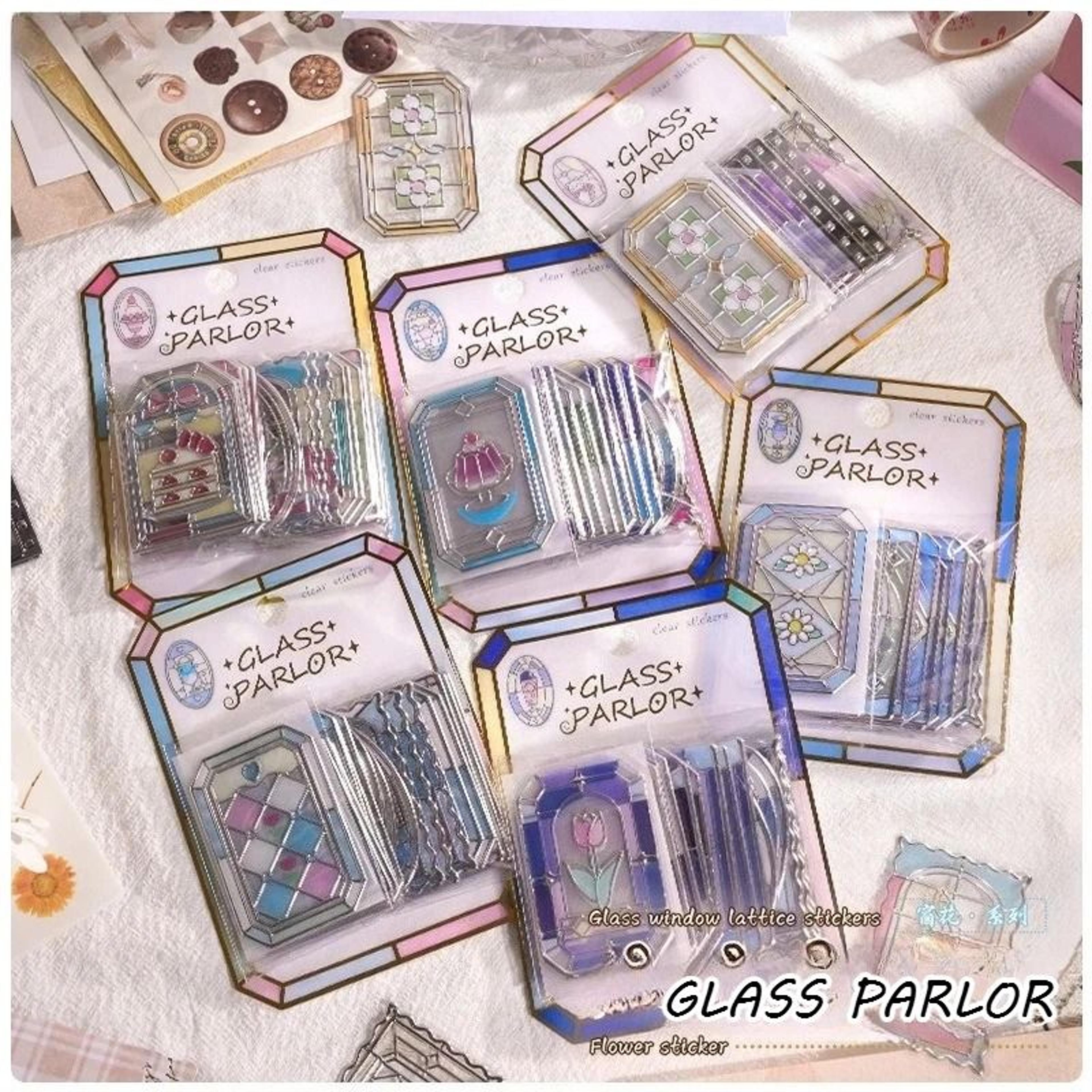 Kawaii Stained Glass 3D Scrapbook Stickers 7