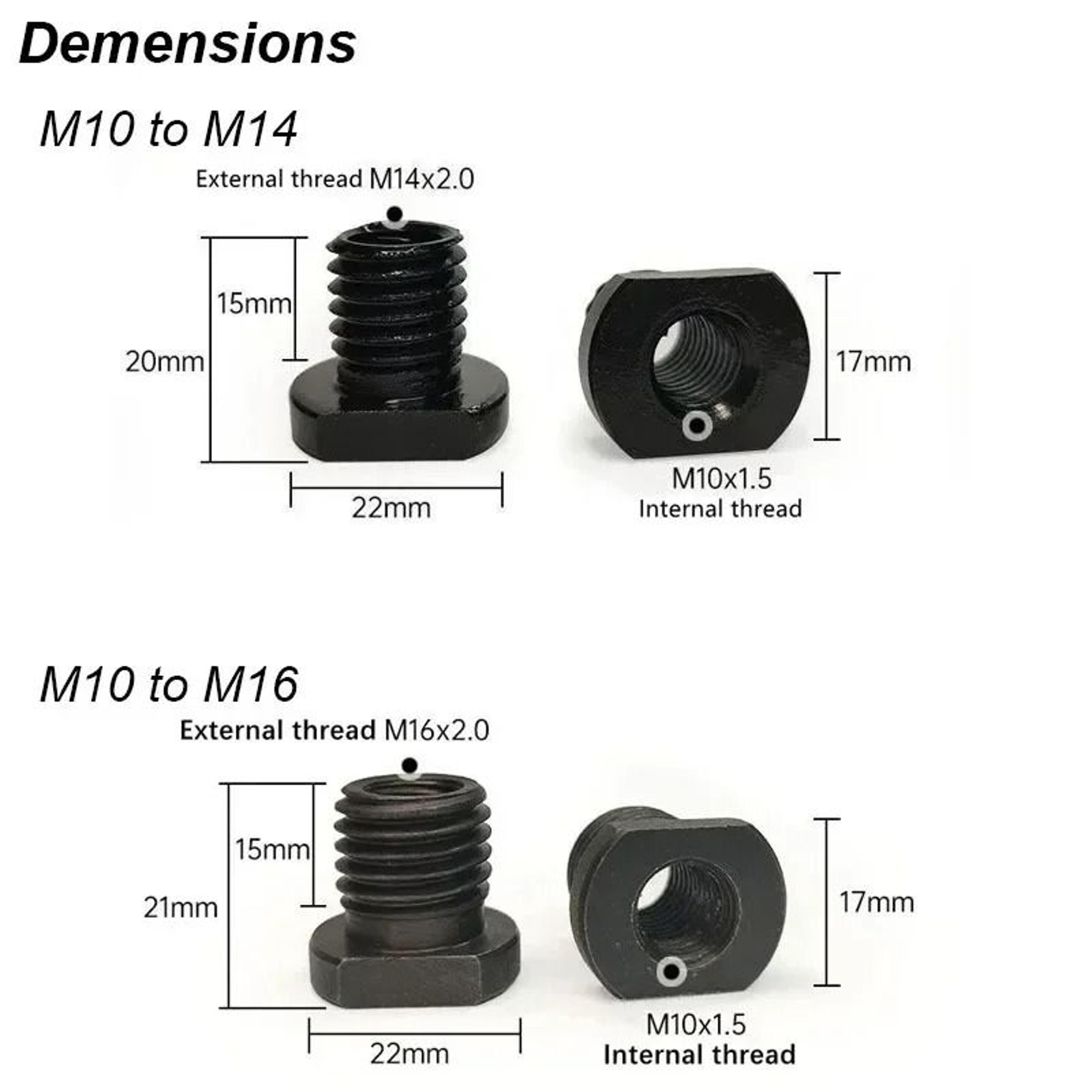 Universal M10 To M14 M16 Angle Grinder Adapter 5