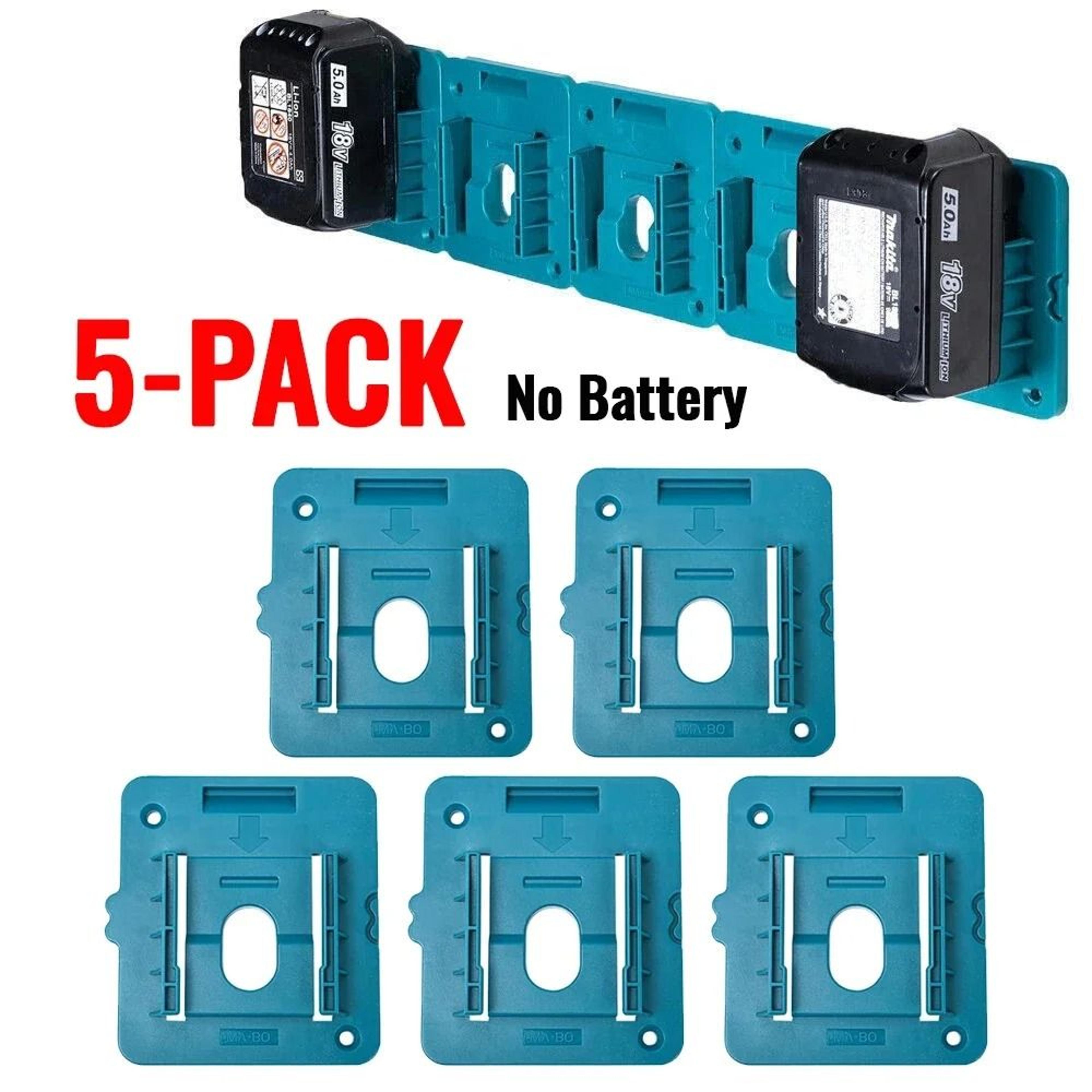 powerdock makita 18v battery wall mount holders