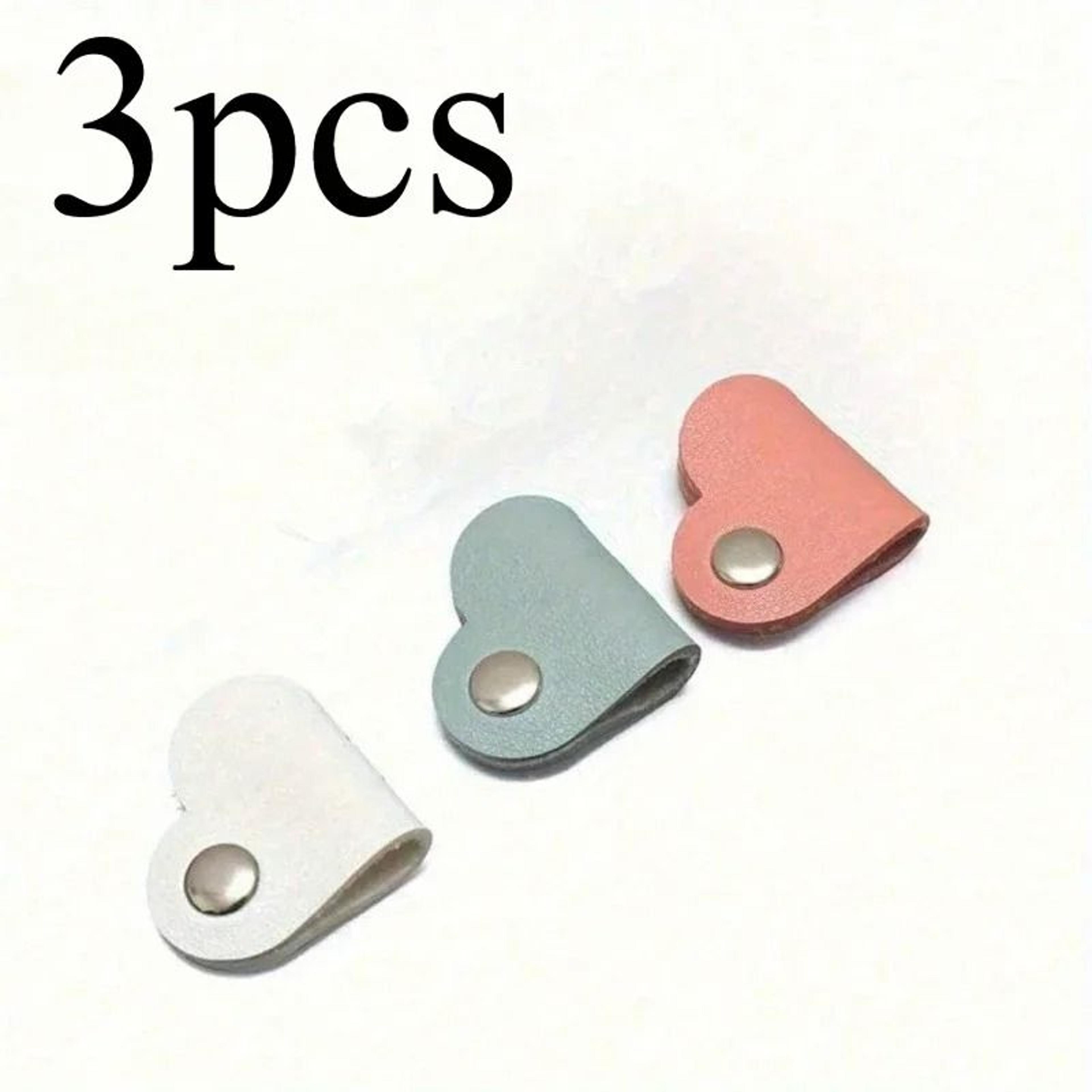 HeartKeep Faux Leather Cable Organizer Clips 6