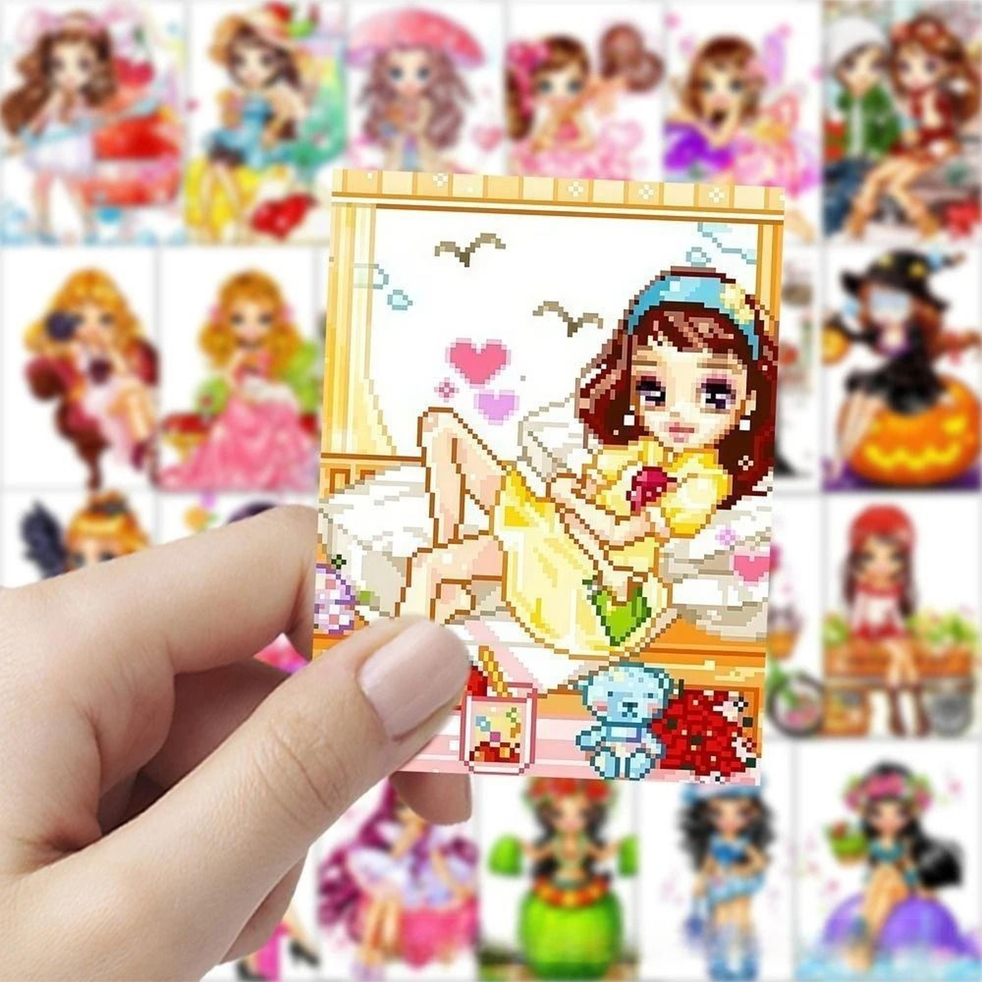 PixelPop Kawaii Y2K Doll Sticker Pack 6