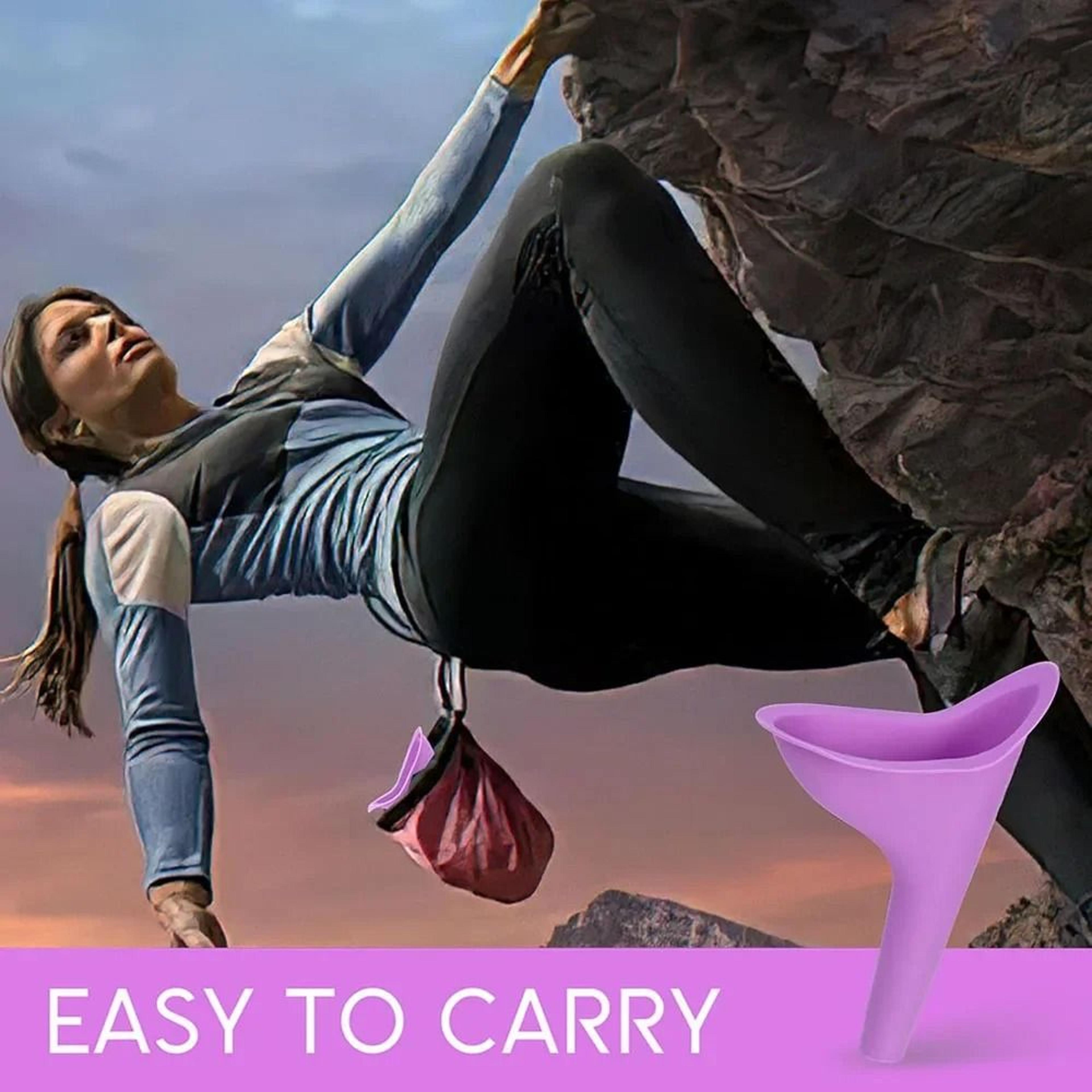 1pc Portable Female Urination Device Pee Funnel With Storage Box 4