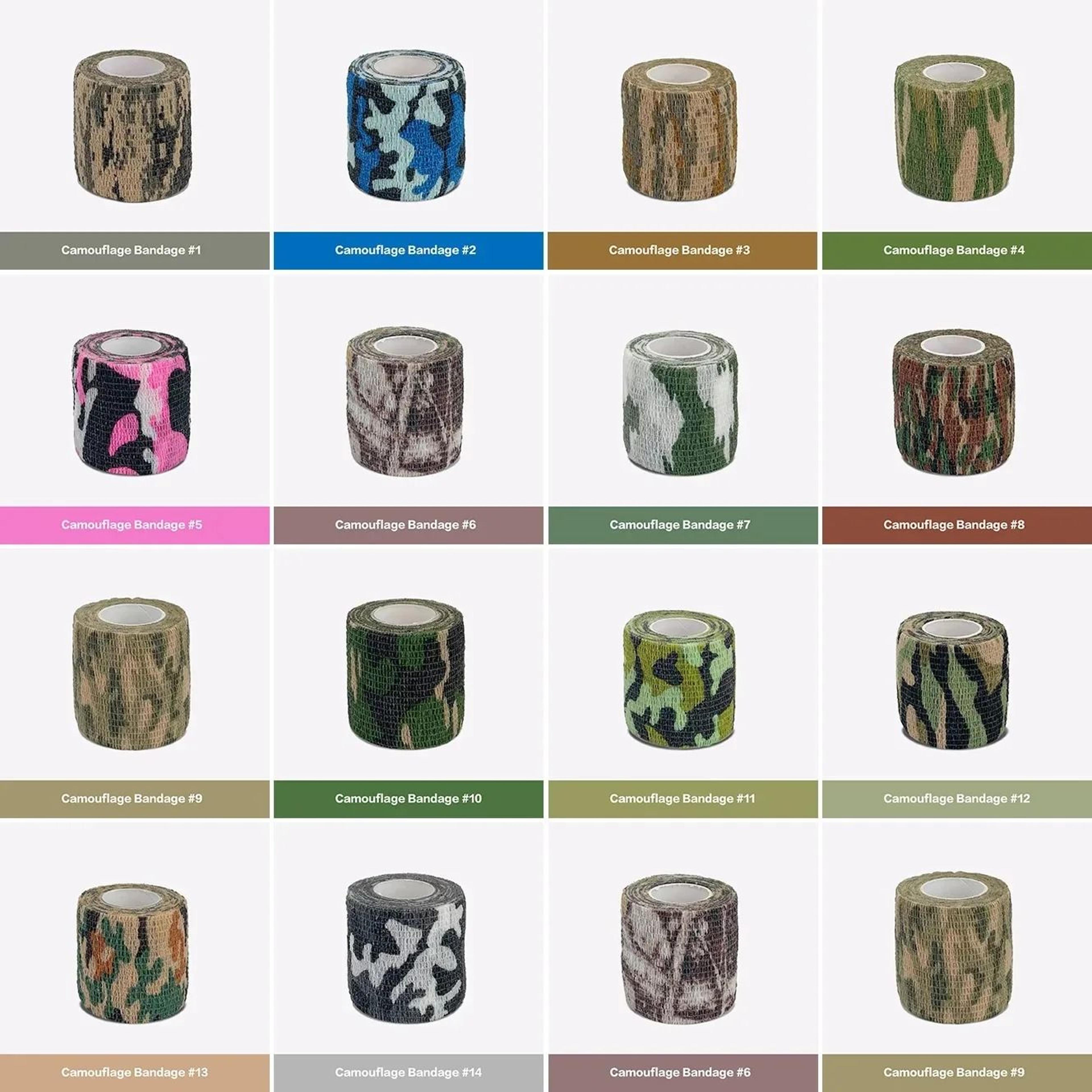 Waterproof Camouflage Self Adhesive Wrap Tape For Hunting Camping And Outdoor Gear Protection 19