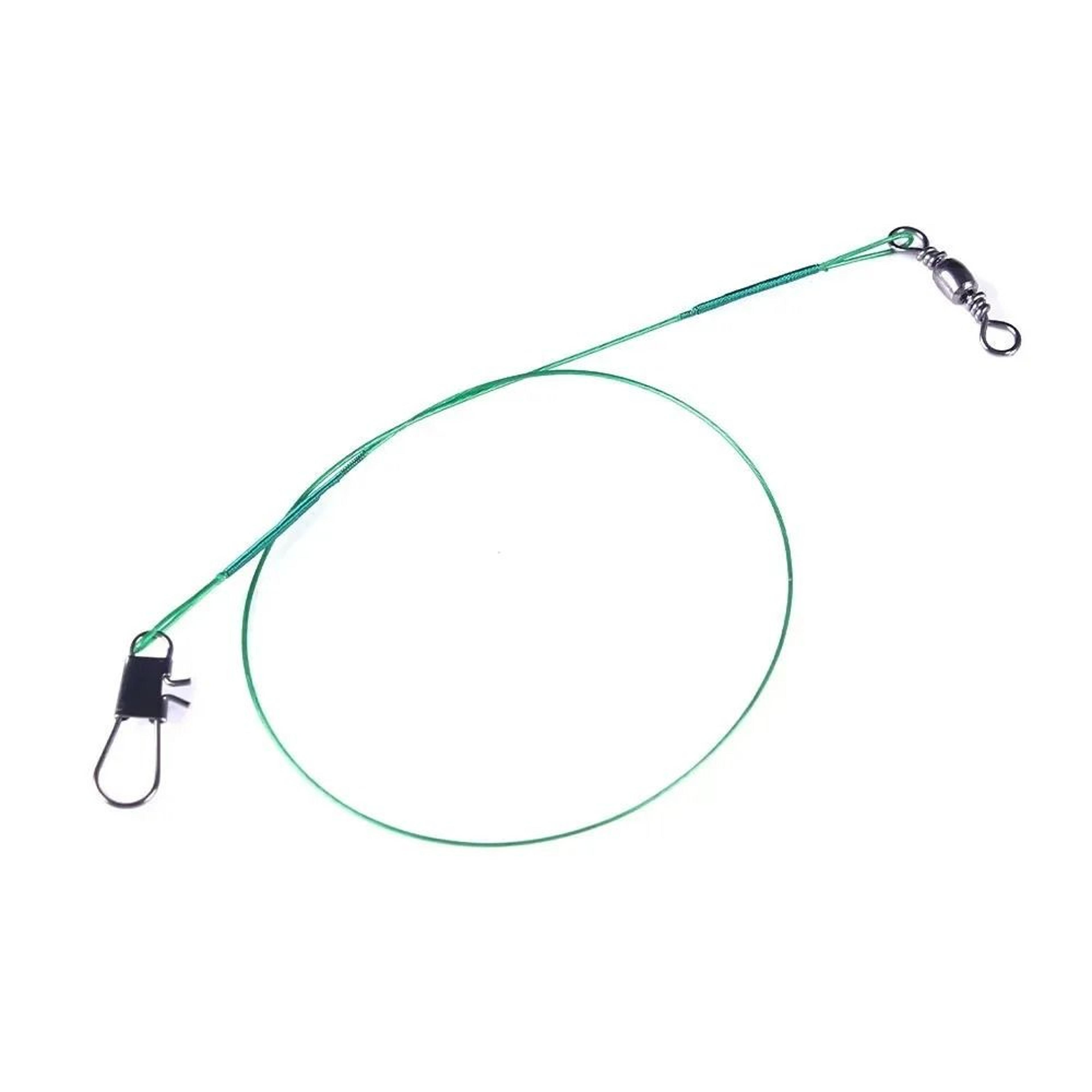 Anti Bite Steel Wire Fishing Leaders With Swivel 14