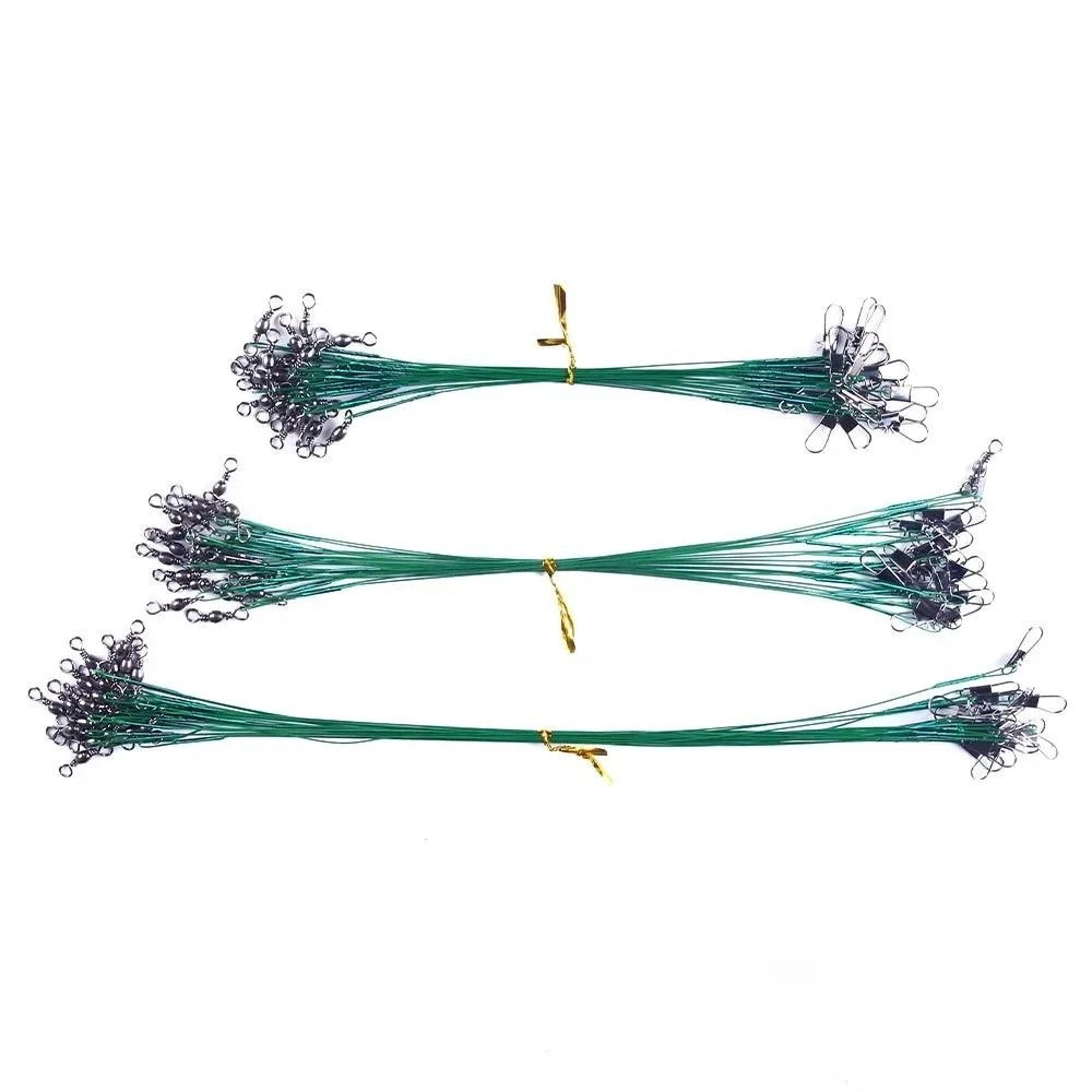 Anti Bite Steel Wire Fishing Leaders With Swivel 13