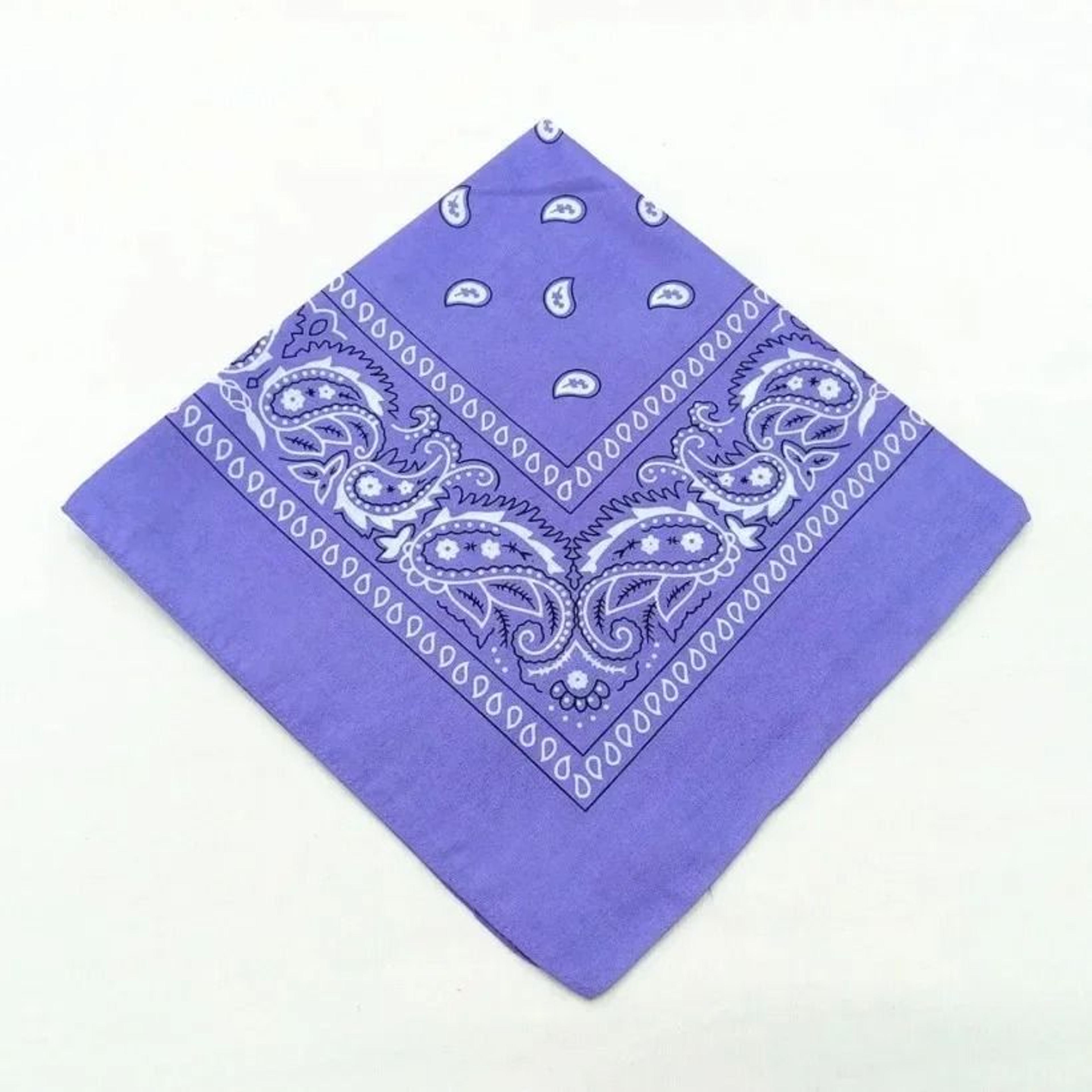 Classic Cotton Paisley Bandana Square Scarf 4