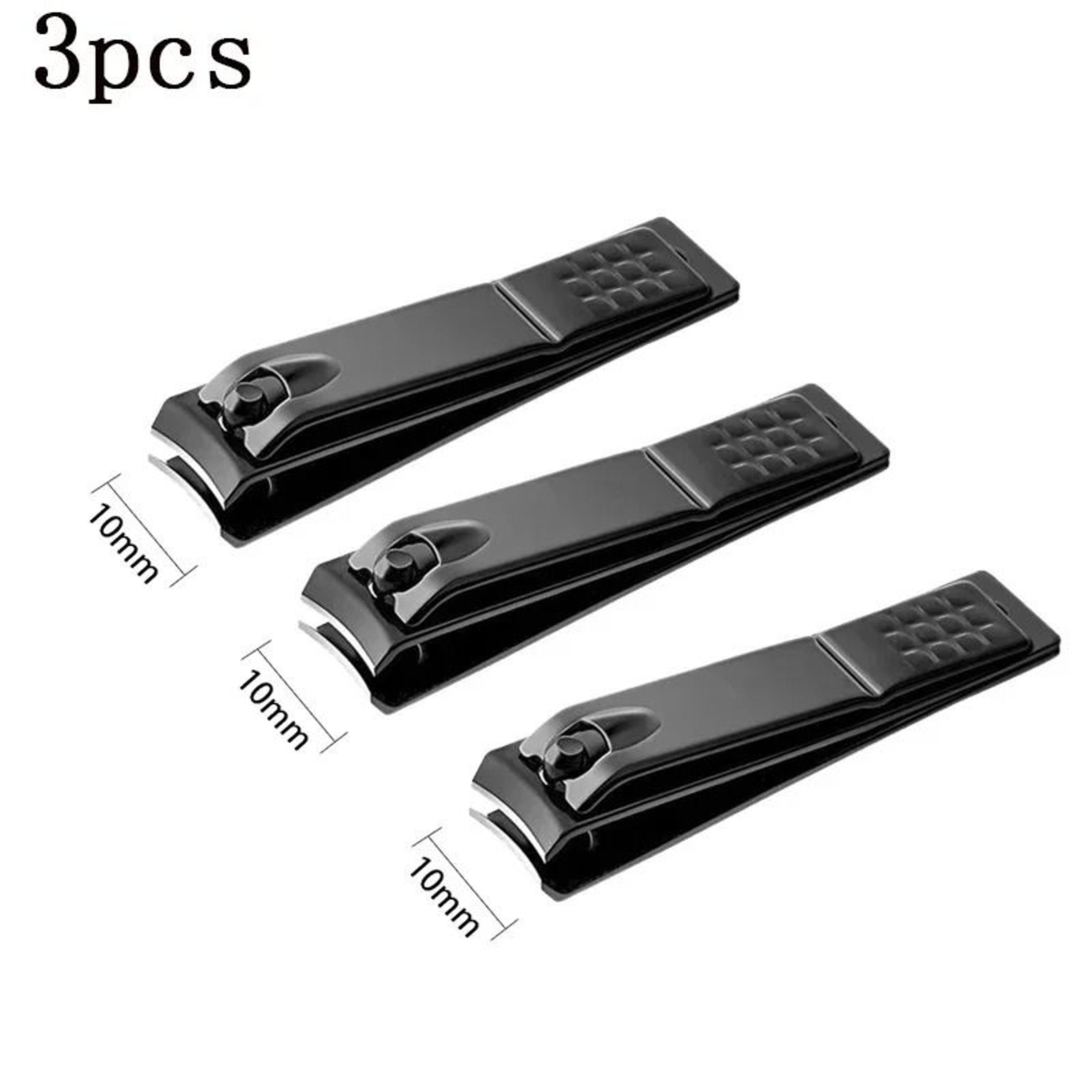 Professional Black Stainless Steel Nail Clippers For Thick Nails 8