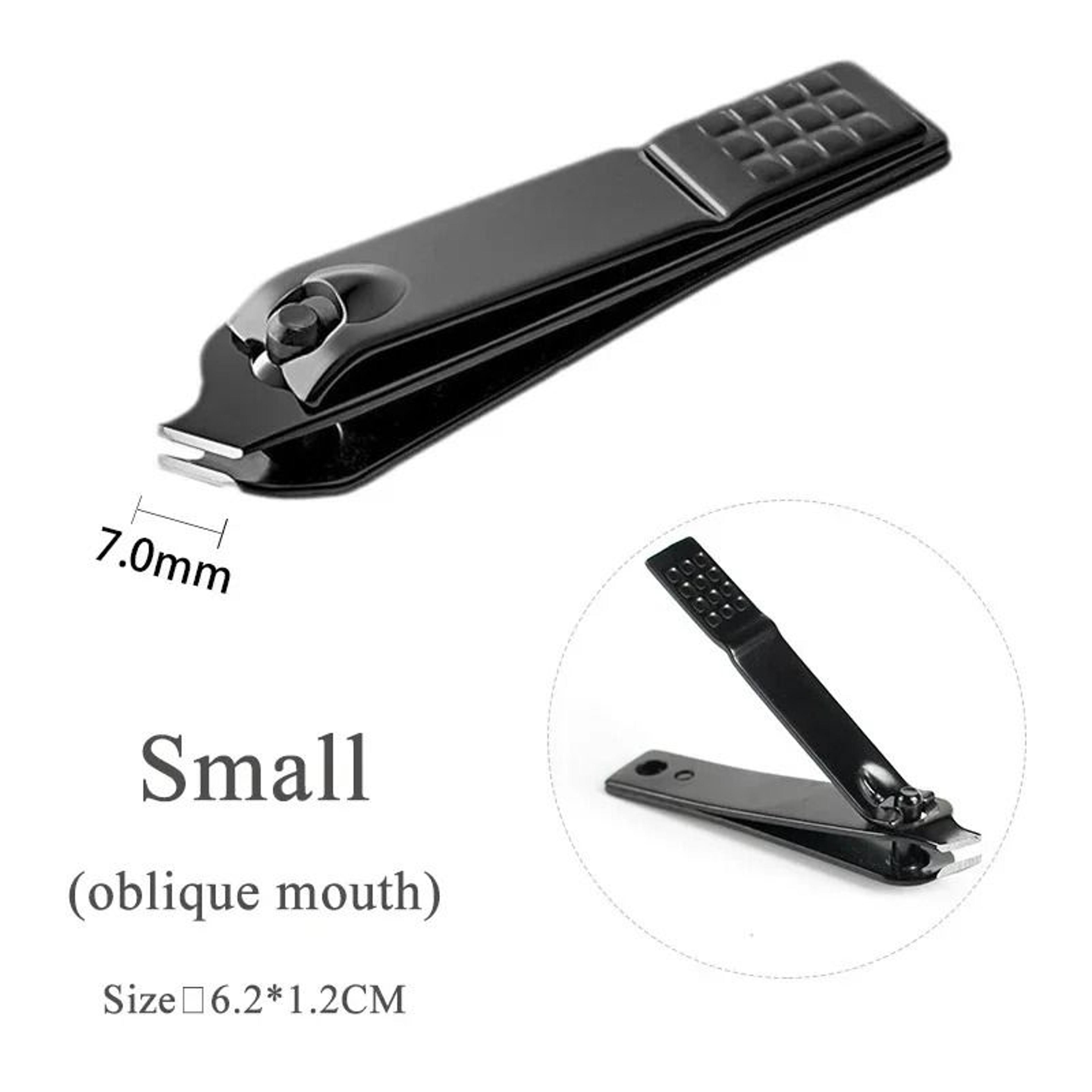 Professional Black Stainless Steel Nail Clippers For Thick Nails 1