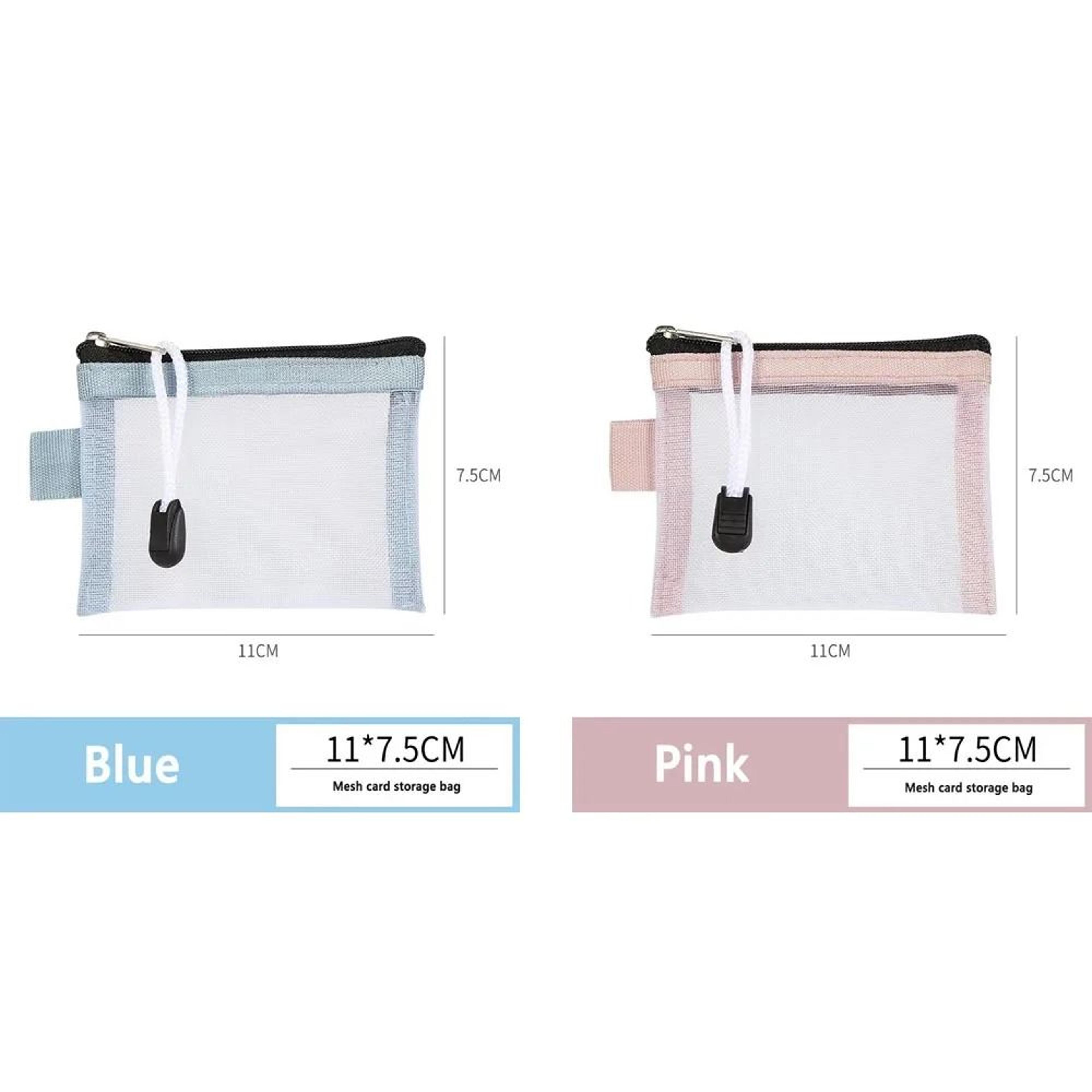 Portable Mesh Coin Purse And Cable Organizer 8