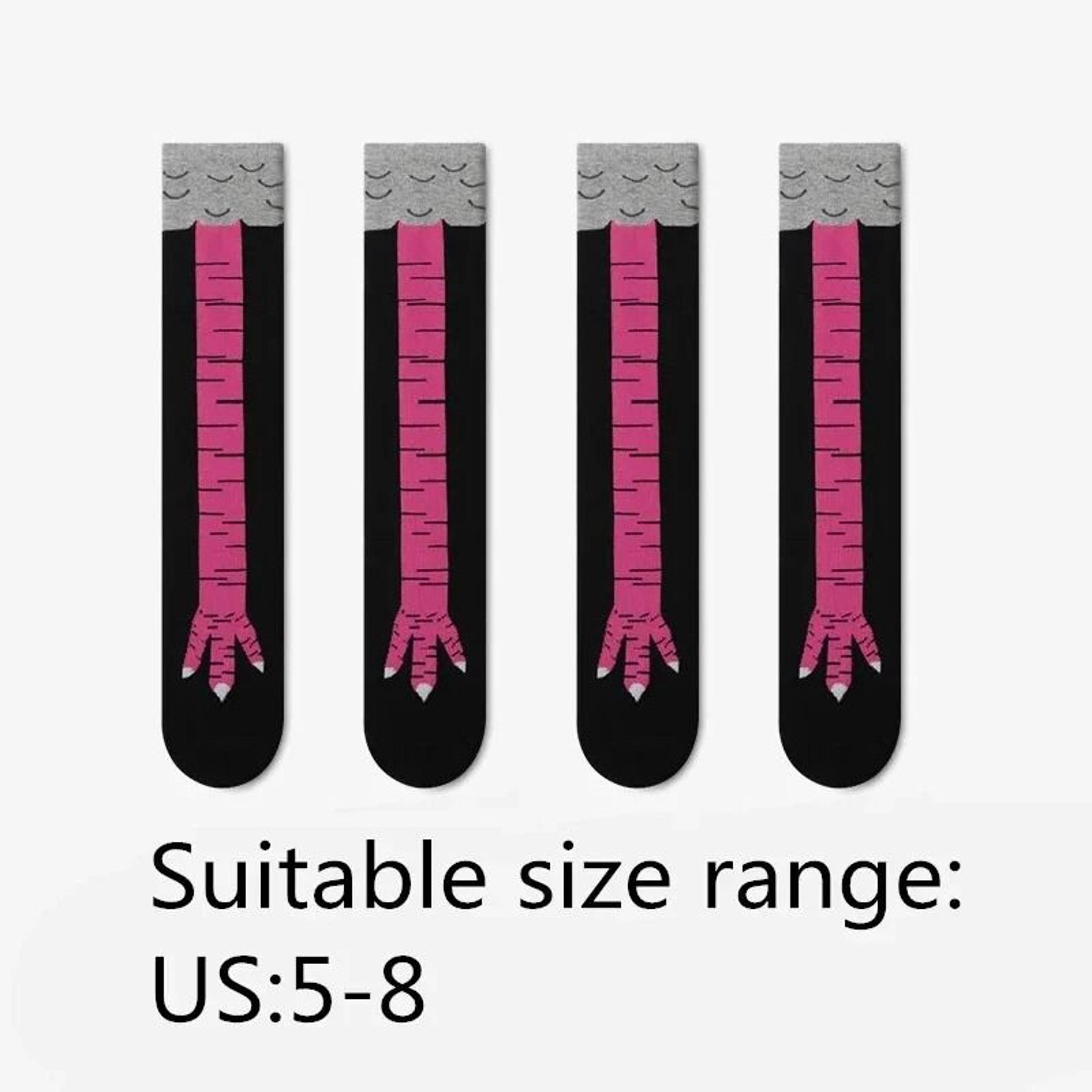 Funny Chicken Paw Knee High Novelty Socks 6