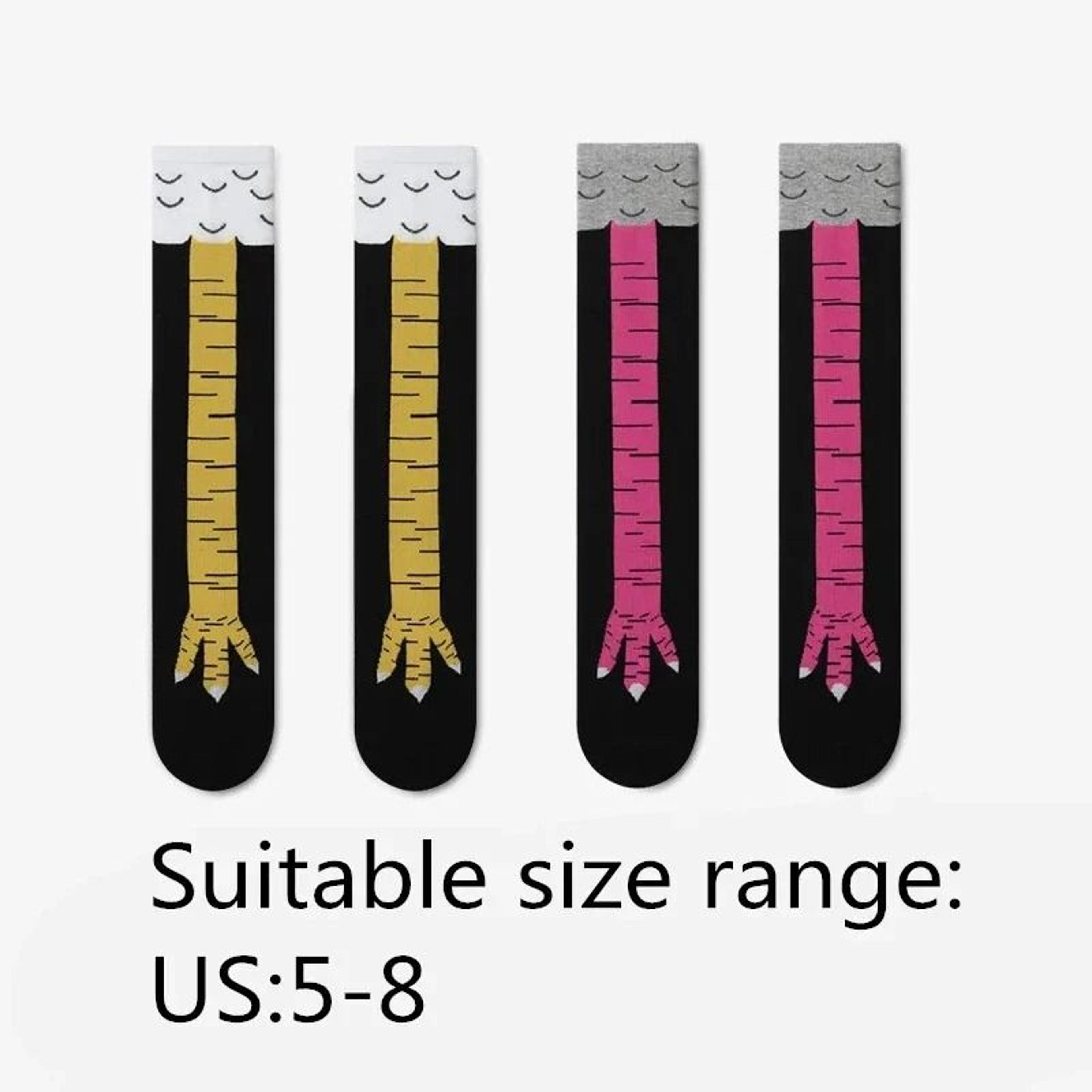 Funny Chicken Paw Knee High Novelty Socks 7