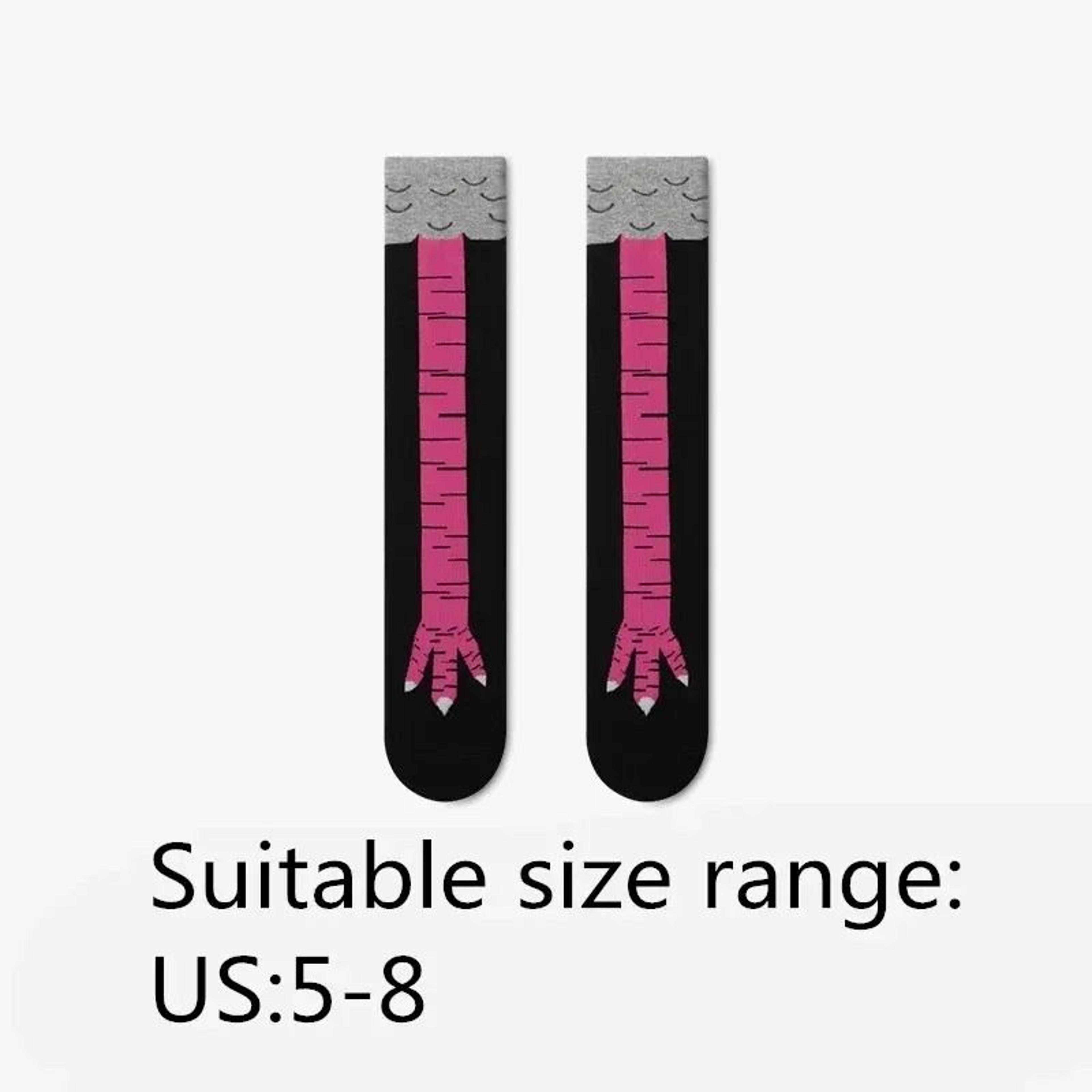Funny Chicken Paw Knee High Novelty Socks 3