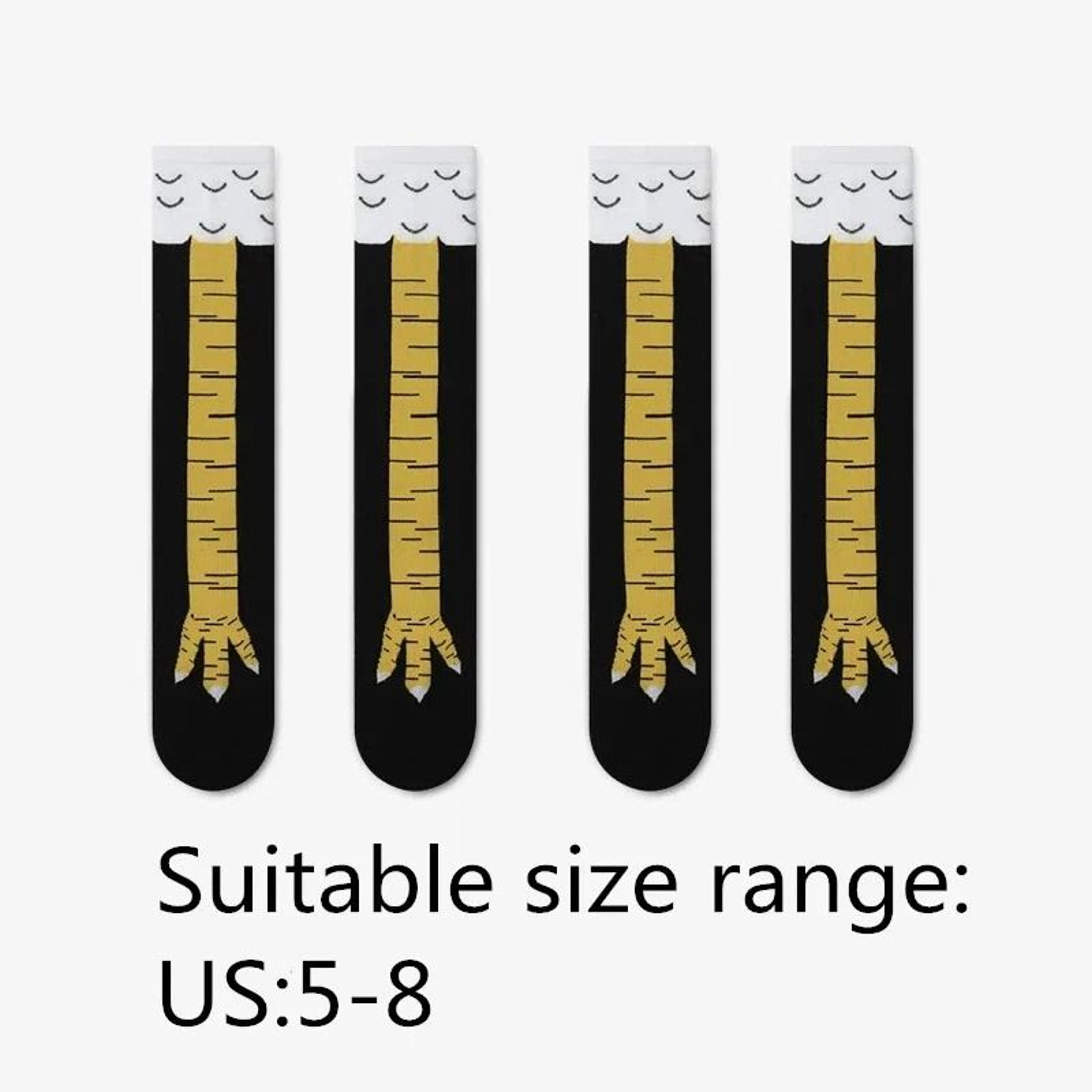 Funny Chicken Paw Knee High Novelty Socks 4
