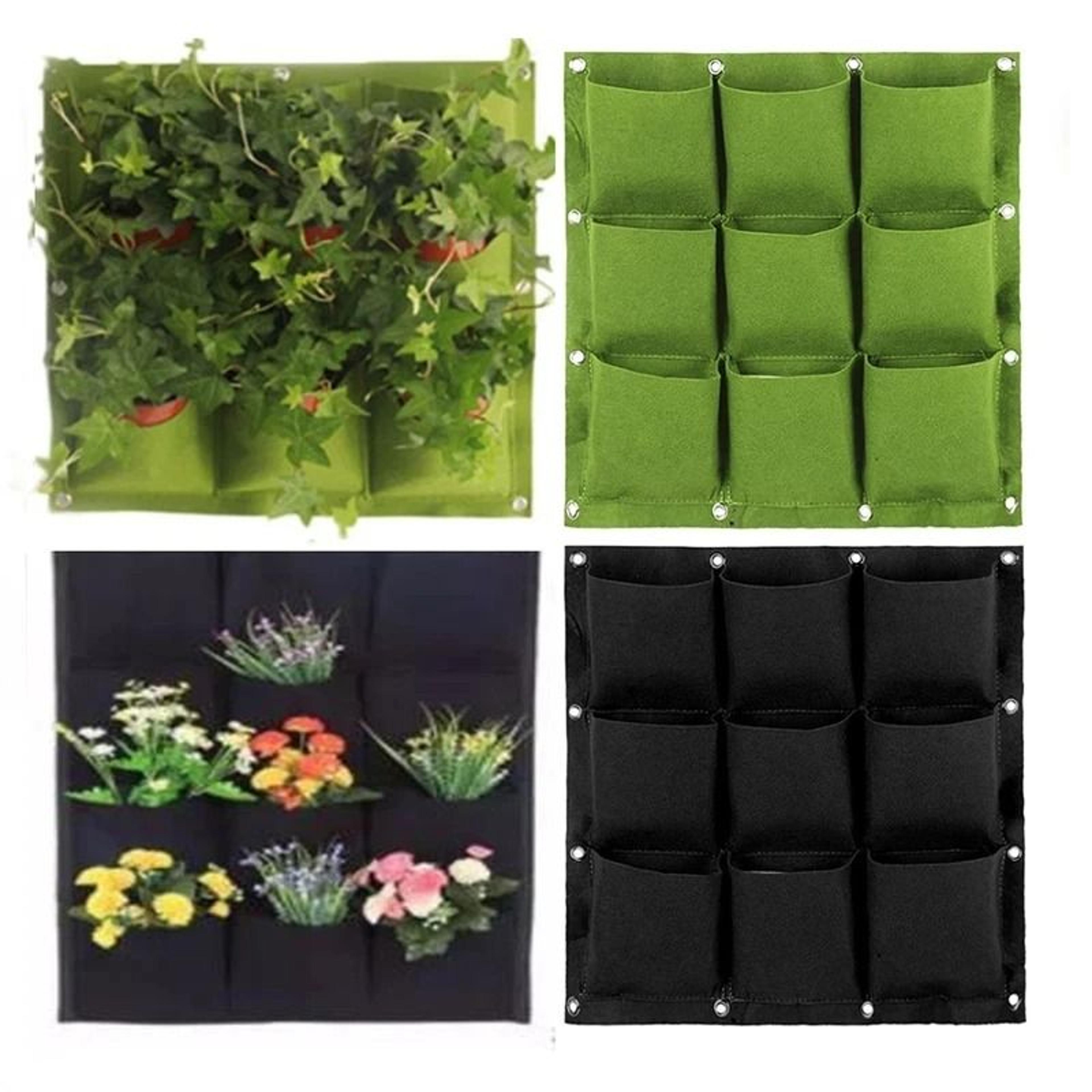Multi Pocket Wall Hanging Planter Bag For Herbs Flowers And Vertical Gardens 16