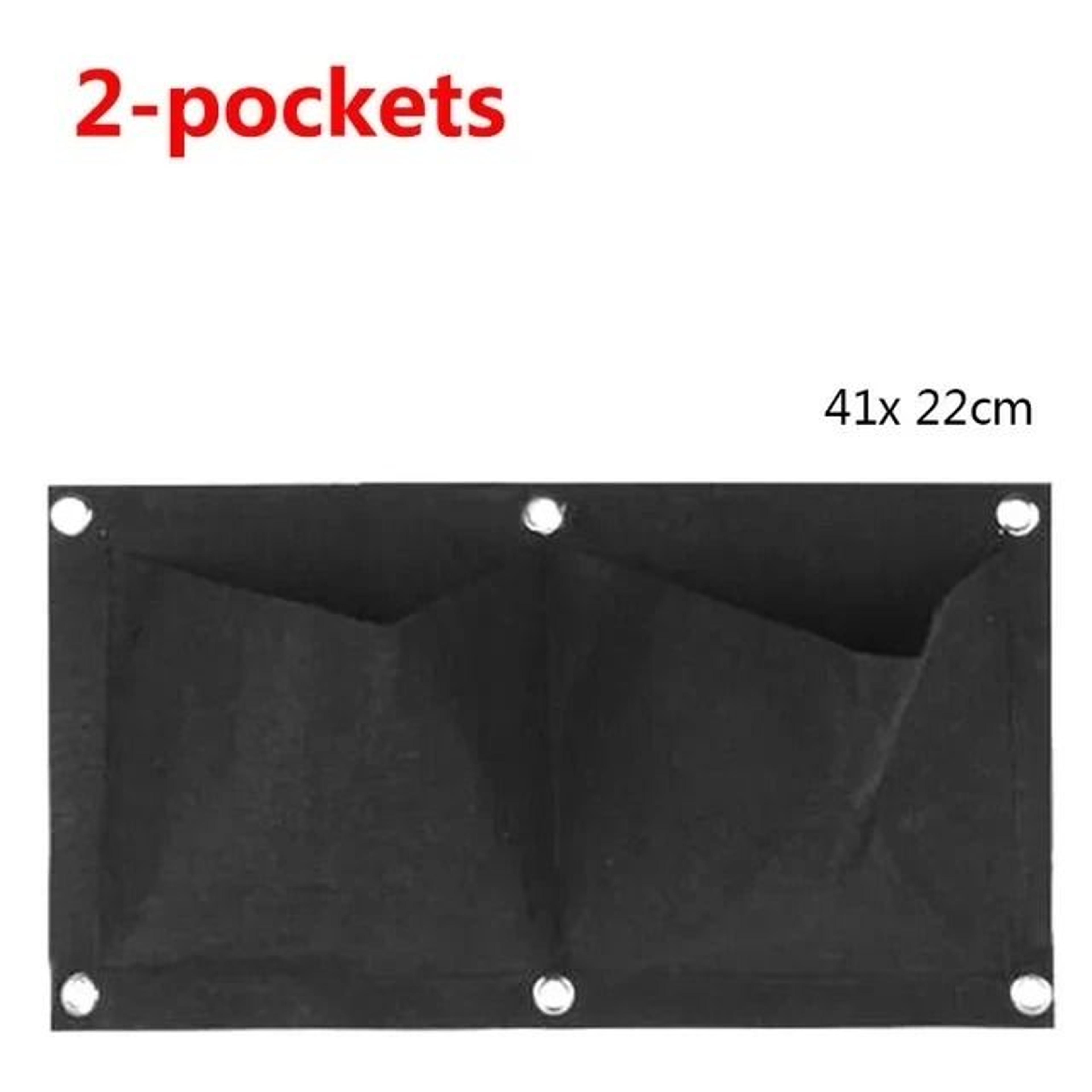 Multi Pocket Wall Hanging Planter Bag For Herbs Flowers And Vertical Gardens 1