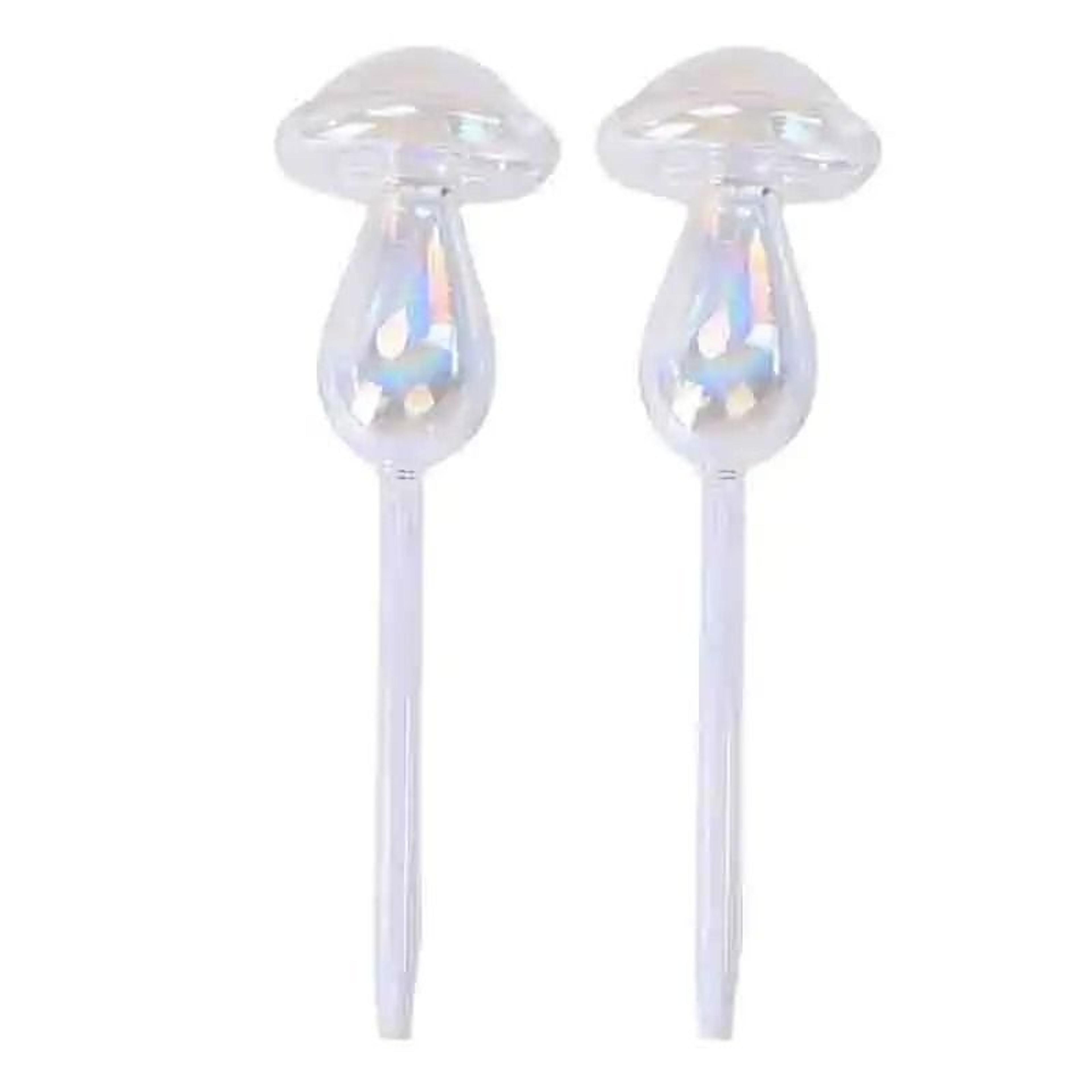 Decorative Glass Mushroom Self Watering Bulbs For Indoor Outdoor Potted Plant Care 2